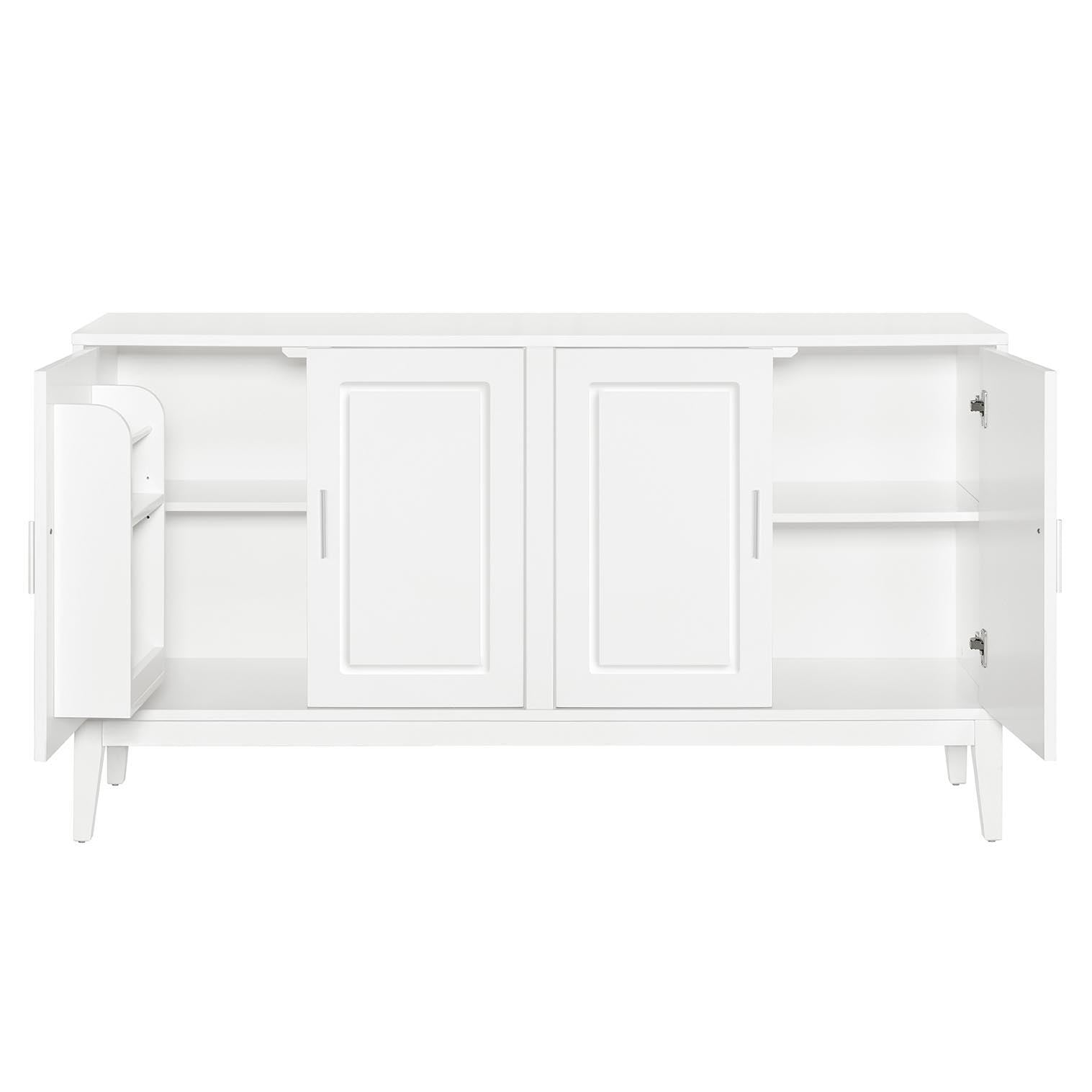 4 Door Sideboard Storage Cabinet With Door Shelf