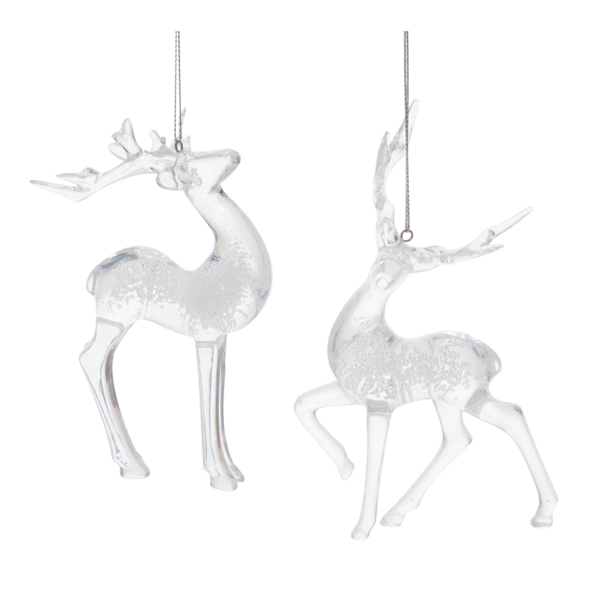 Clear-Bubbled-Deer-Ornament-(Set-of-6)-Christmas-Ornaments