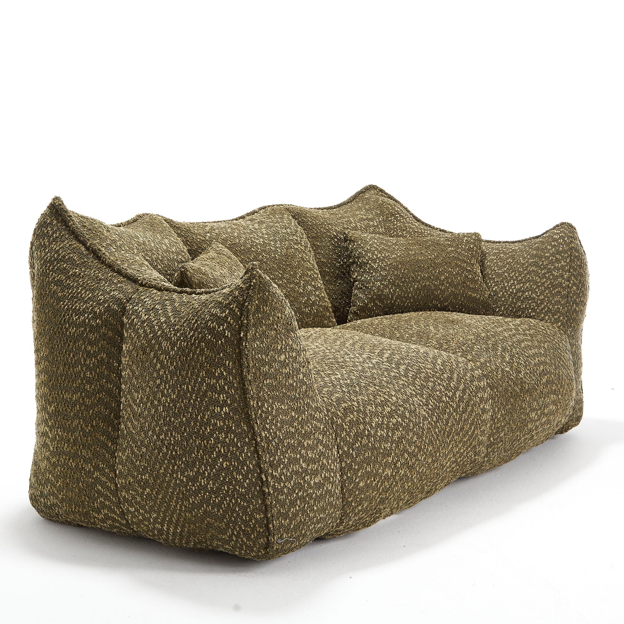 Comfortable Dual Beanbag Chair With High Resilience Foam Core For 2 People