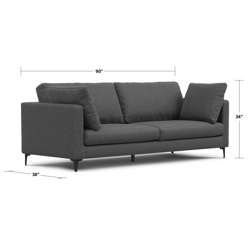 Ava - Mid Century Sofa, Upholstered