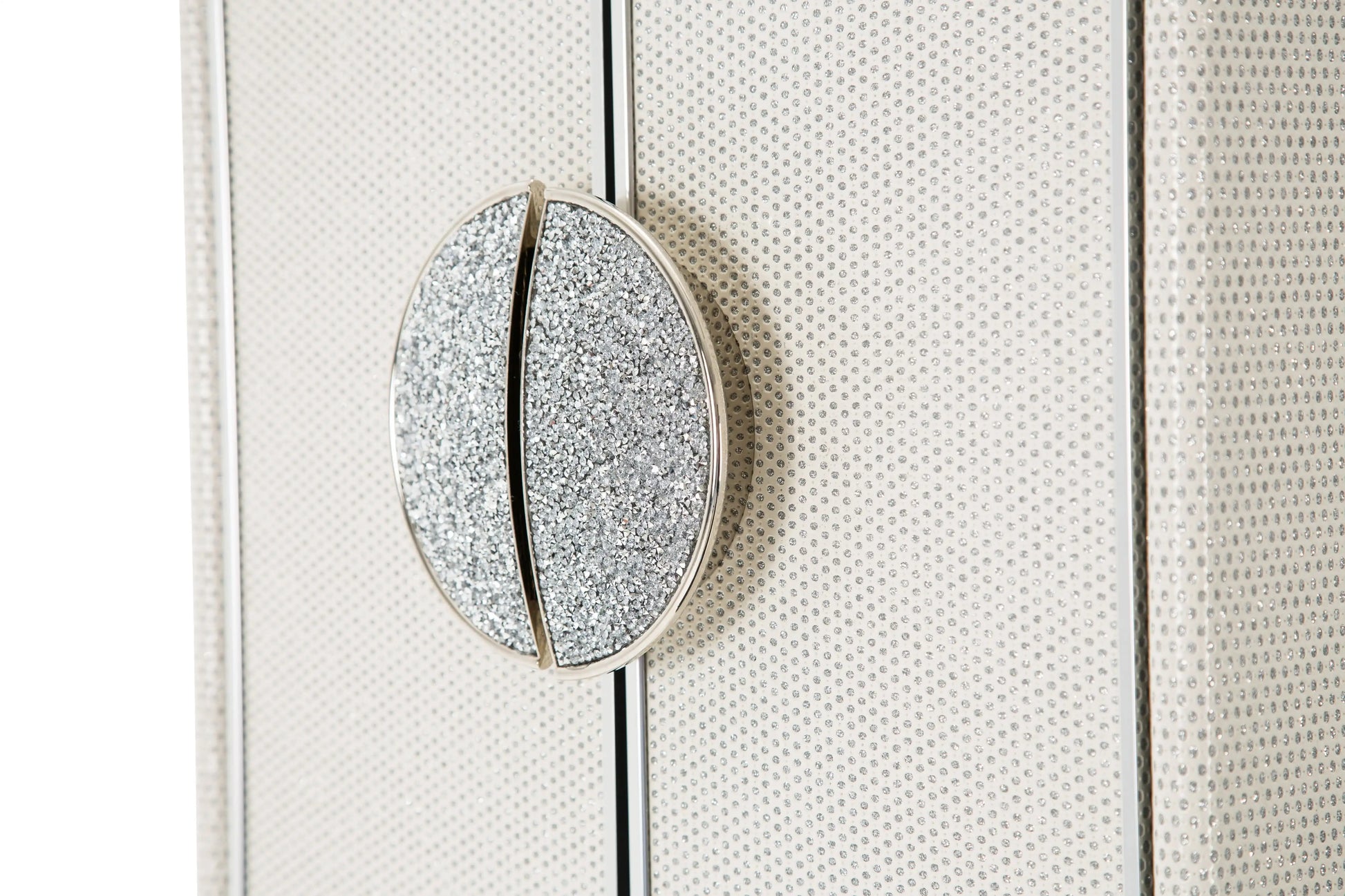 Glimmering Heights - Upholstered Swivel Lingerie Chest - Dove - Best Buy Furniture