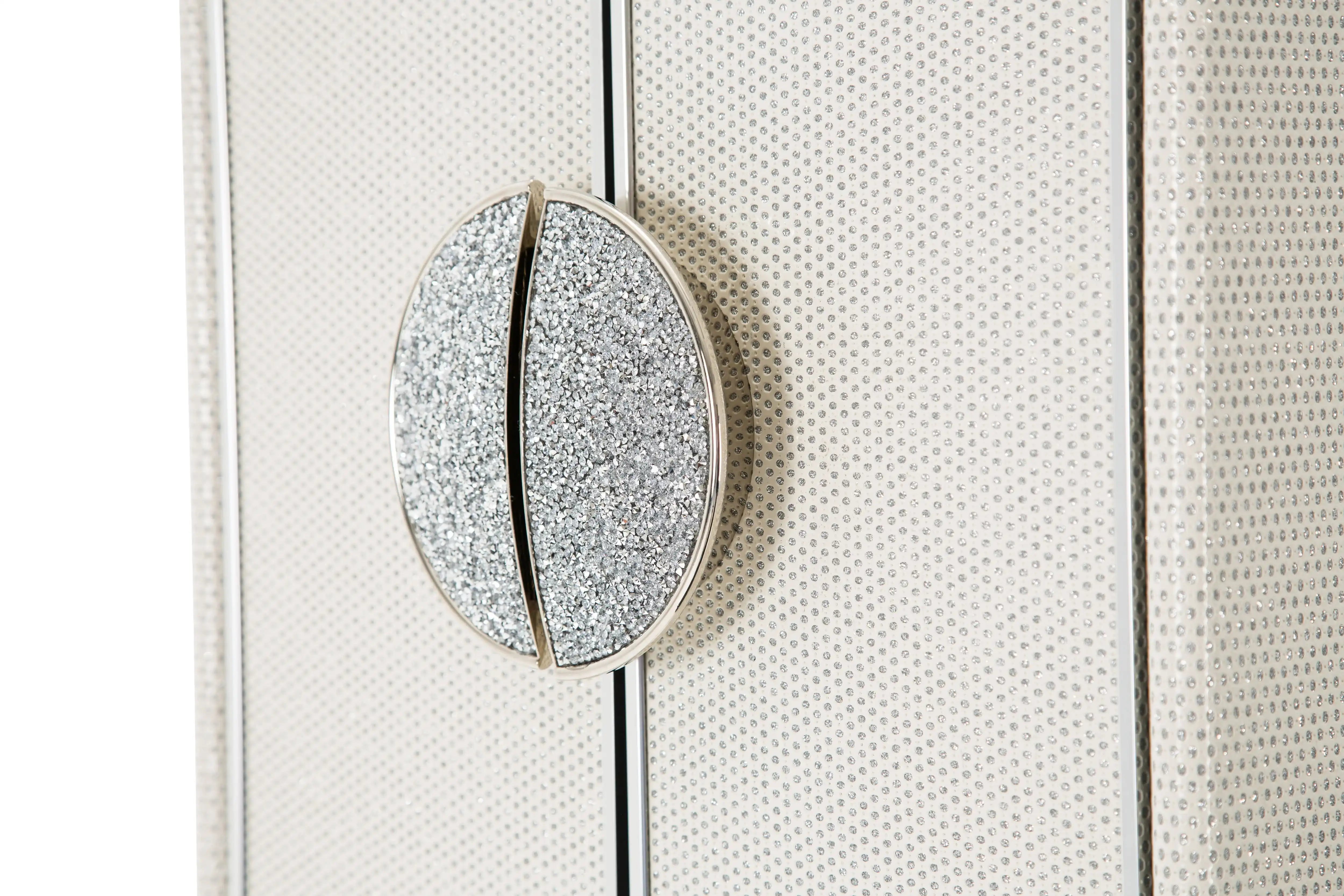 Glimmering Heights - Upholstered Swivel Lingerie Chest - Dove - Best Buy Furniture