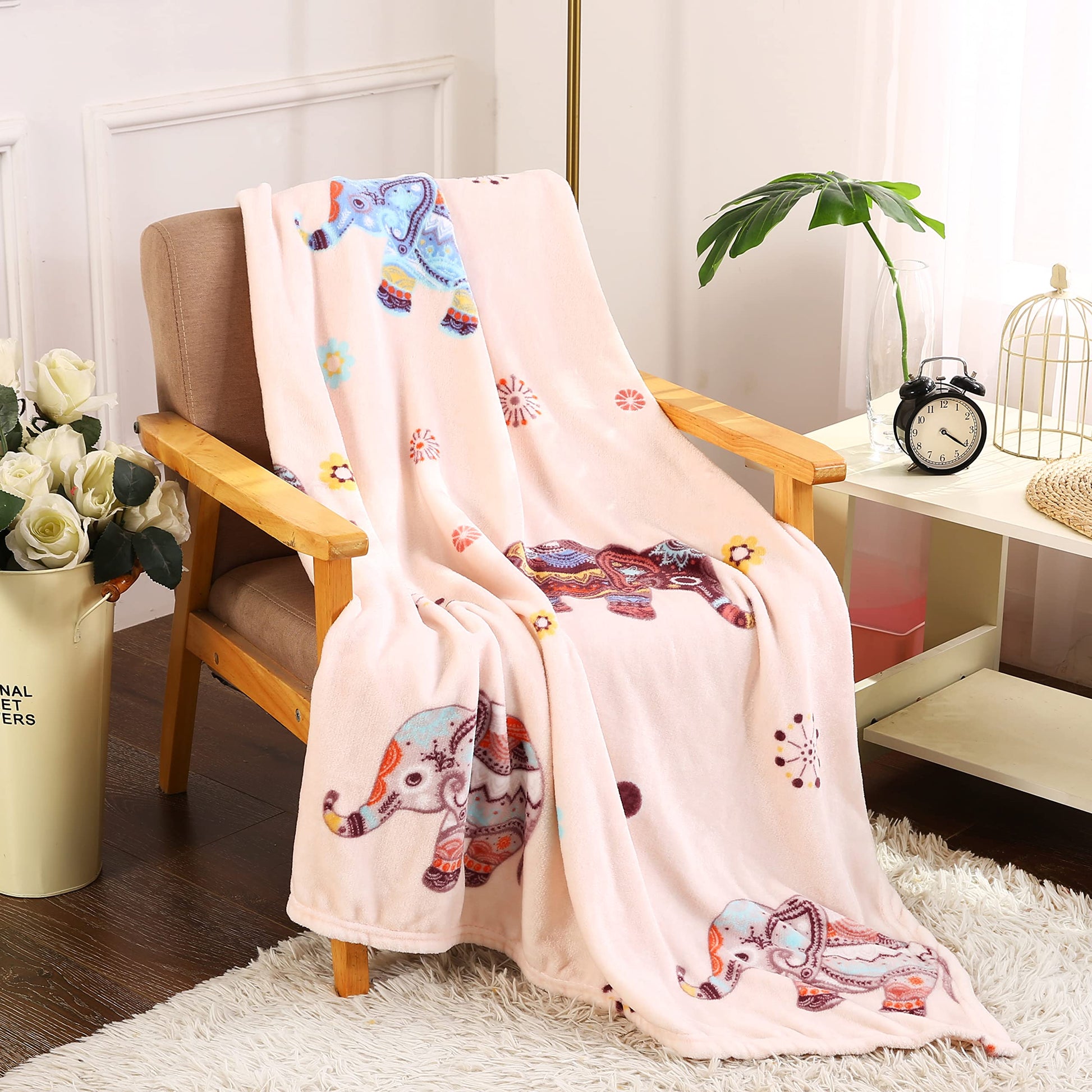 Decor&More Tropical Summer Novelty Velvet Fleece Throw Blanket (50" x 60") - Best Buy Furniture