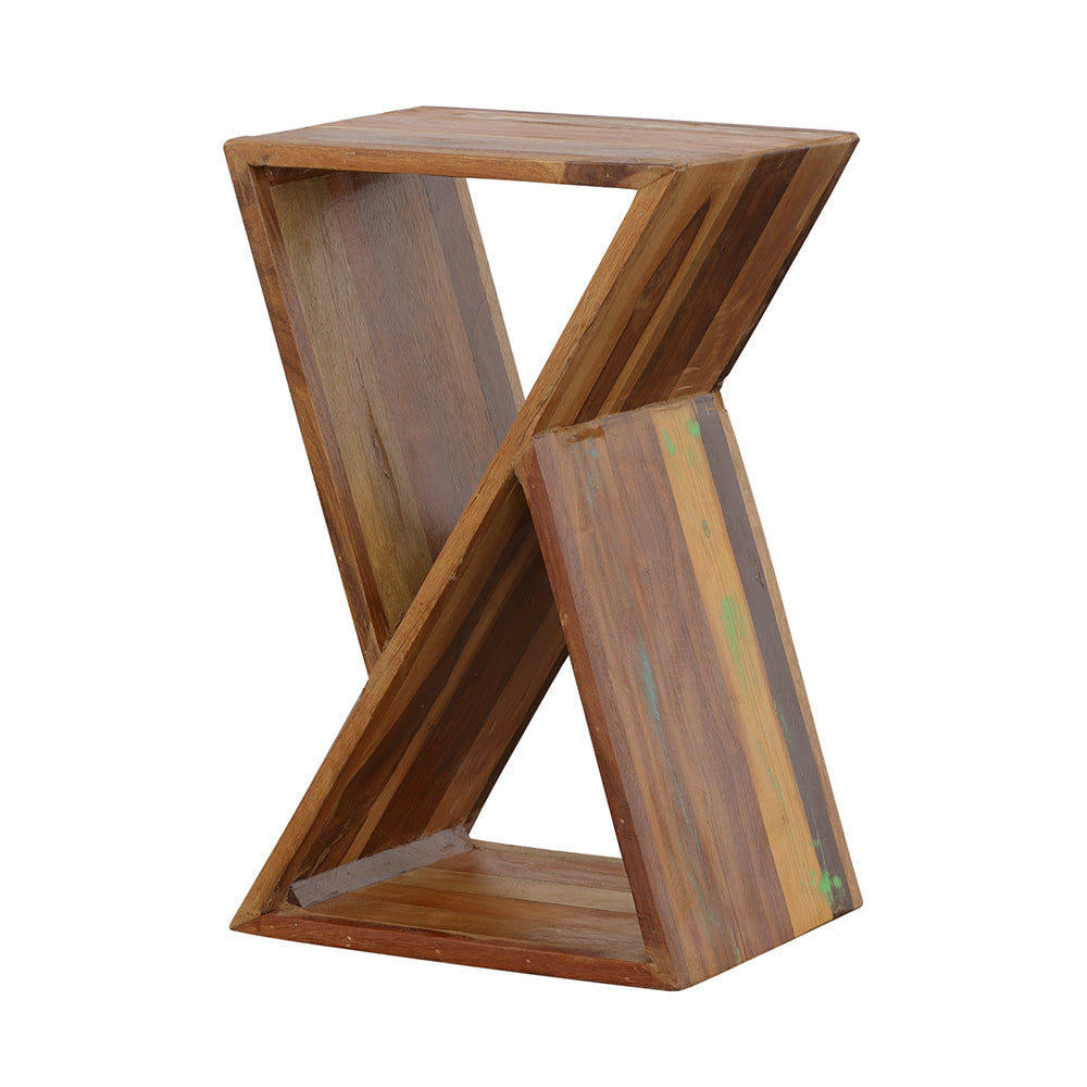 Lily Solid Reclaimed Wood Accent Side Table Natural-CoasterEveryday