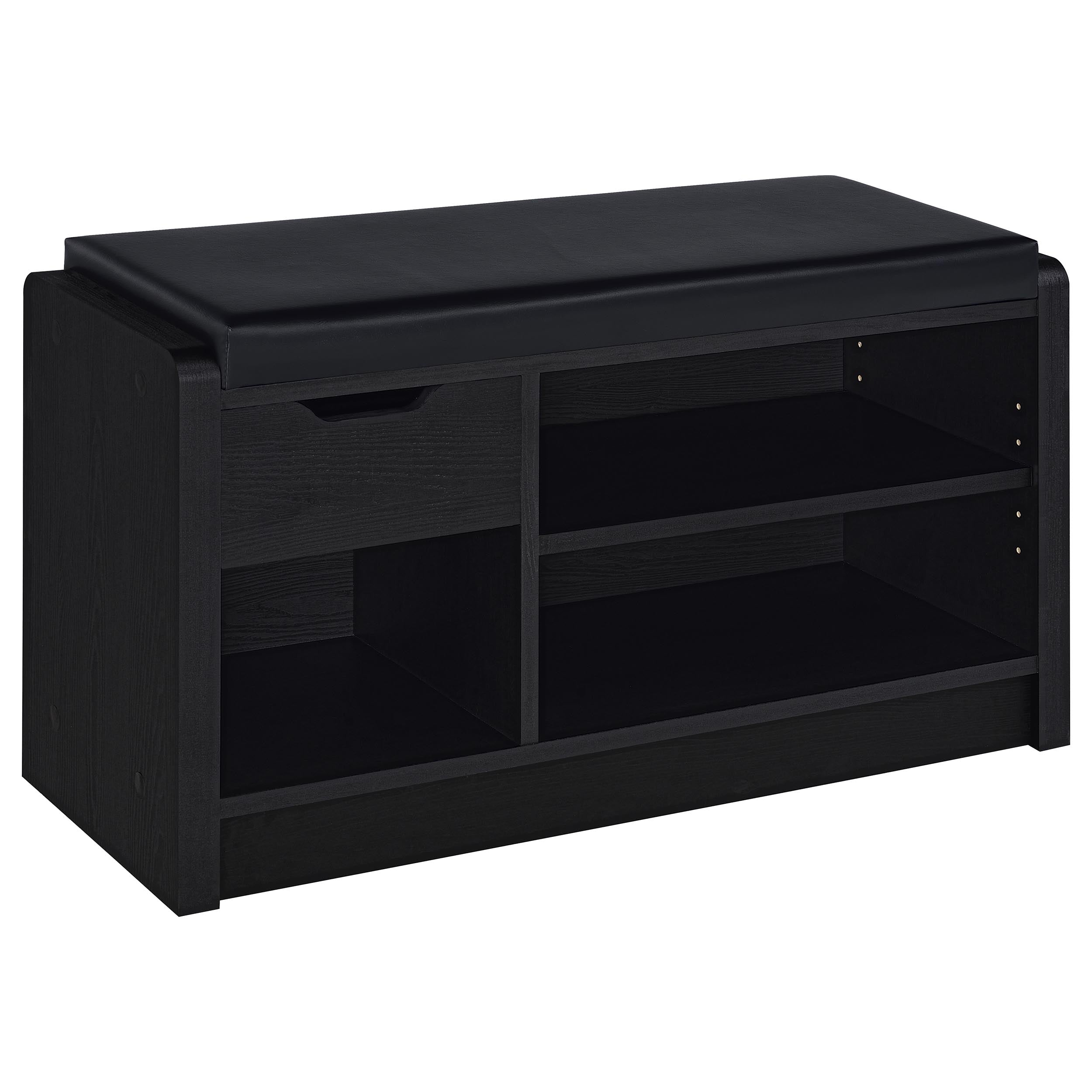 Arrington Storage Bench Black-