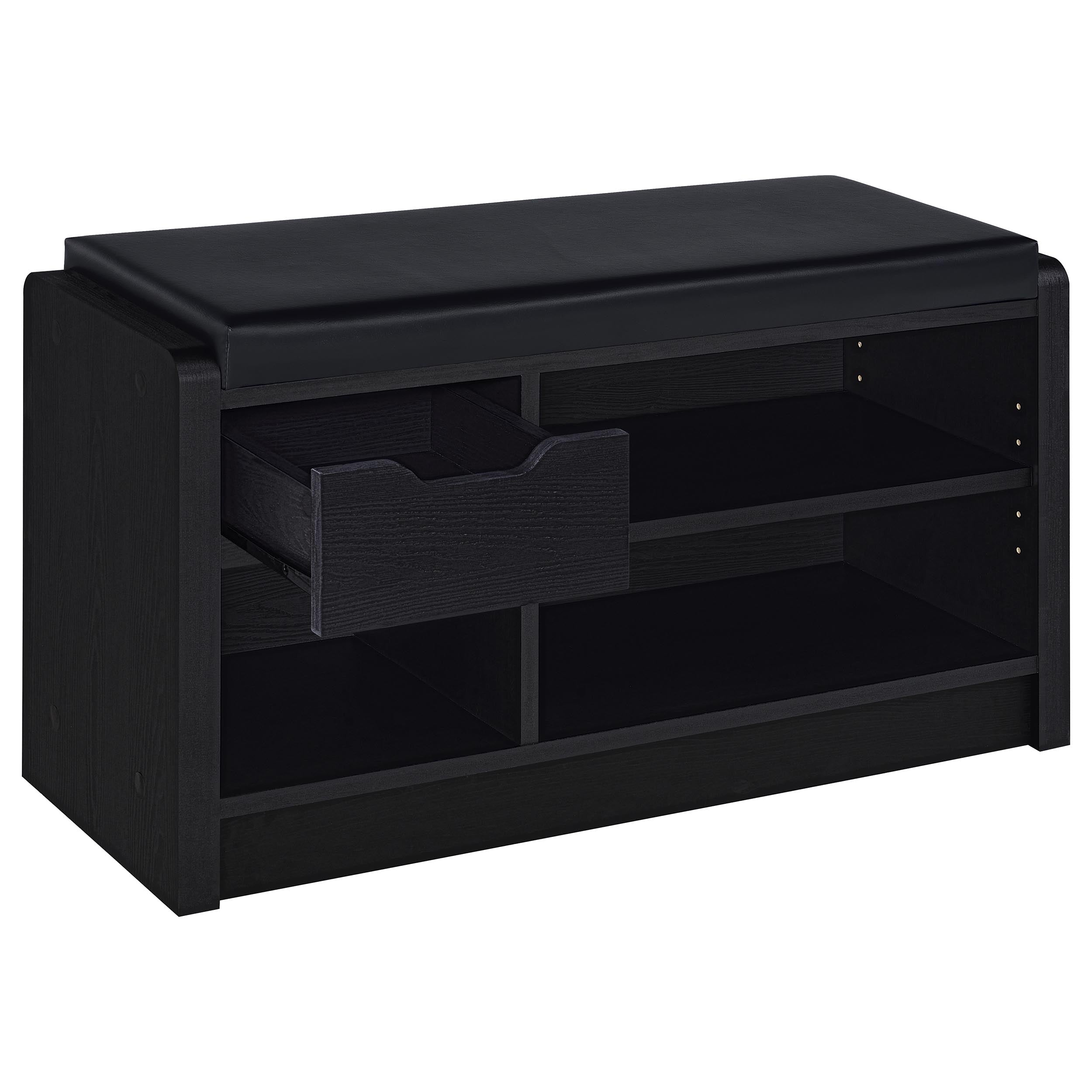Arrington Storage Bench Black-