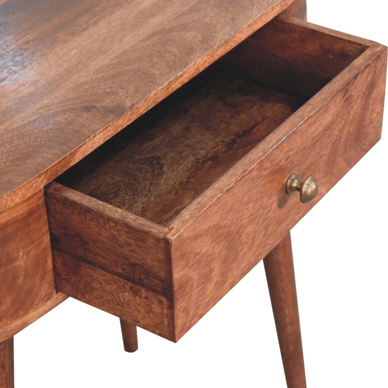 Solid Wood Circular TV Stand