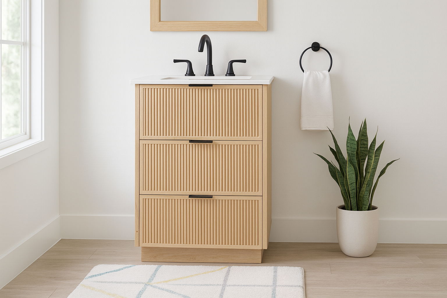 Willard - Engineered Stone And Solid Wood Bathroom Vanity