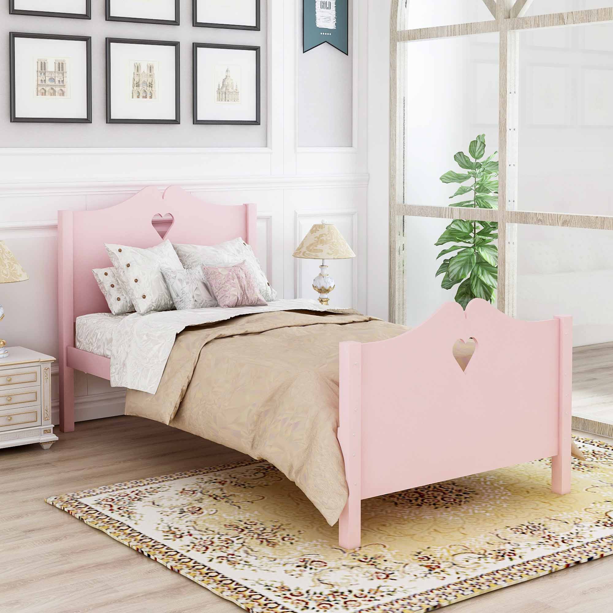 Platform Bed With Slat Support And Headboard And Footboard