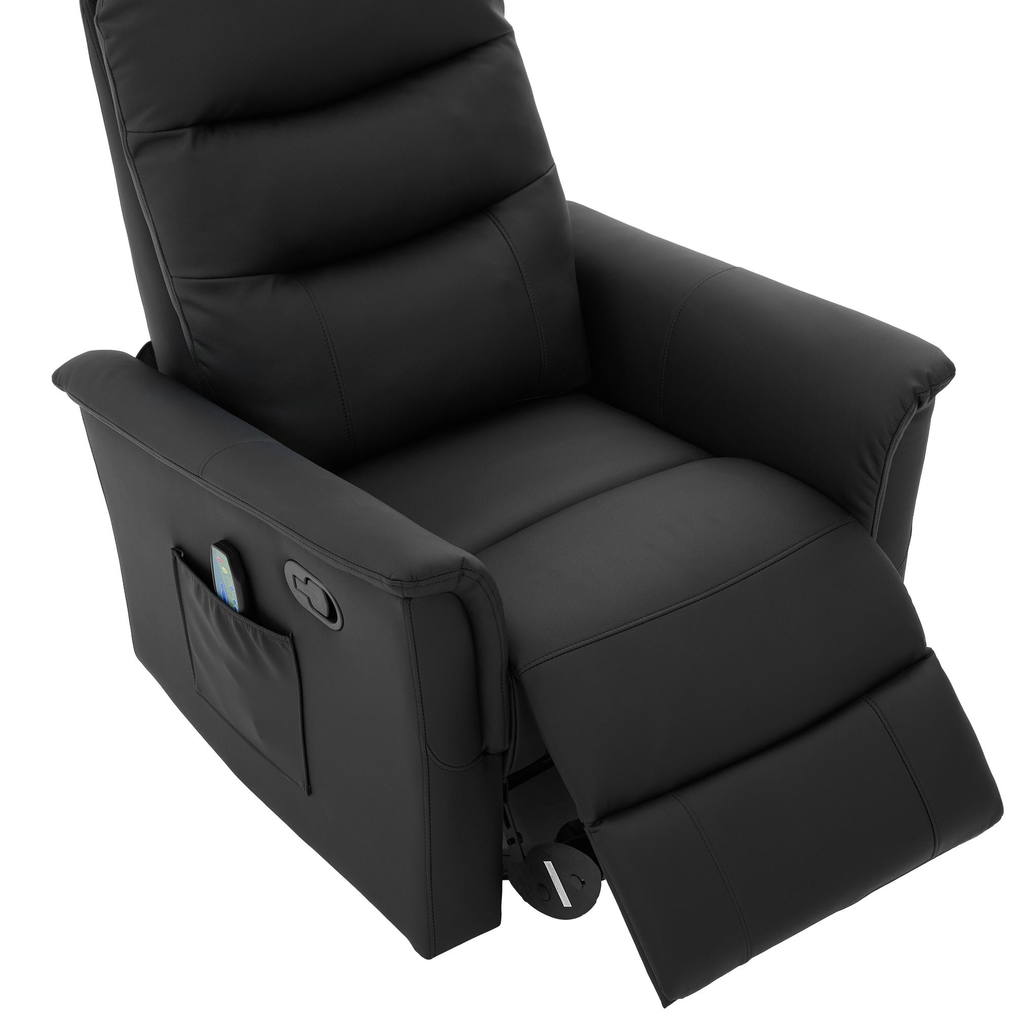 Manual Recliner Chair With 8 Point Massage And Swivel Function