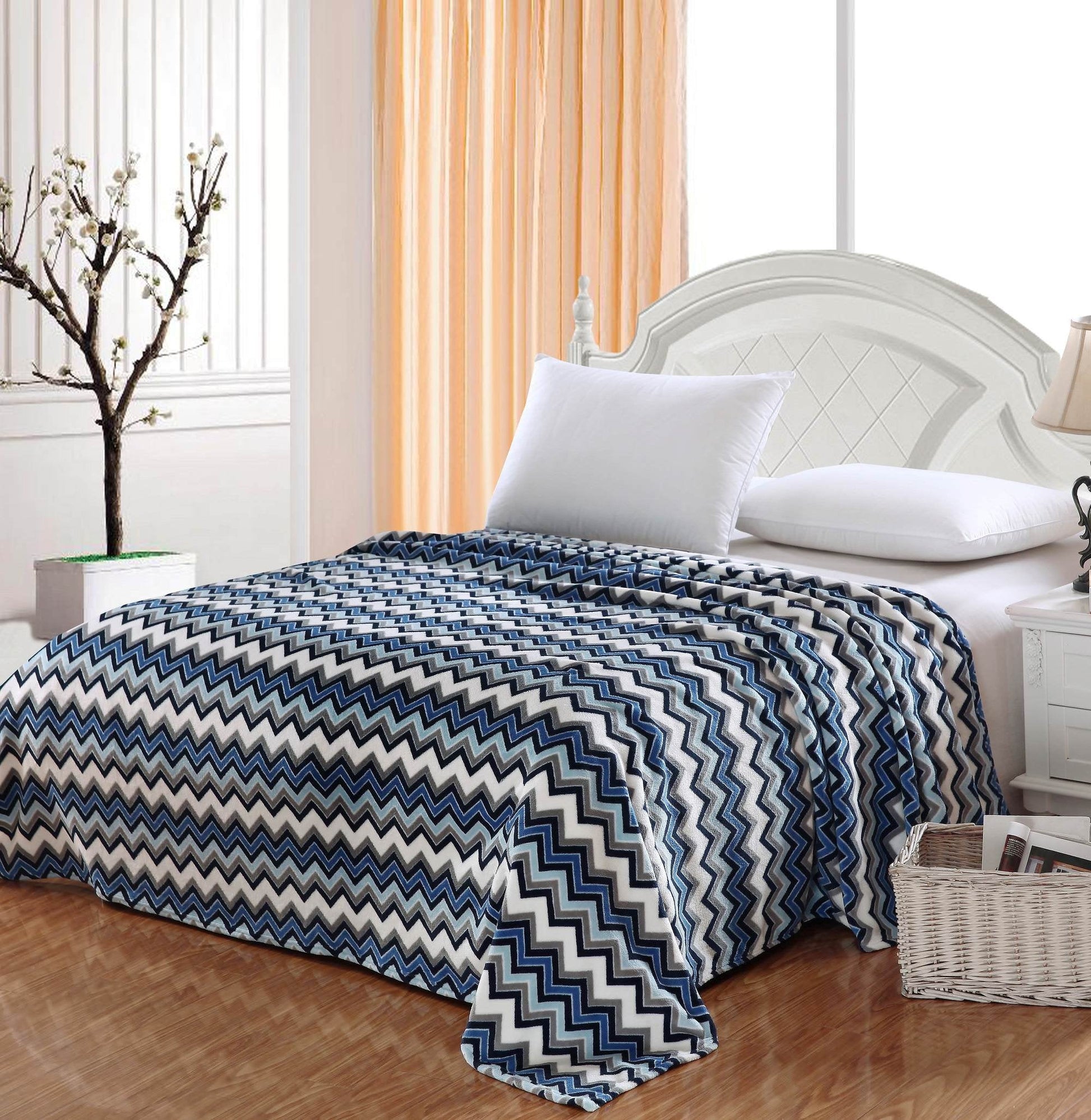 Faith, Hope, Love Home Decor Ultra Lush King Size Zebra Microplush Blanket - Best Buy Furniture