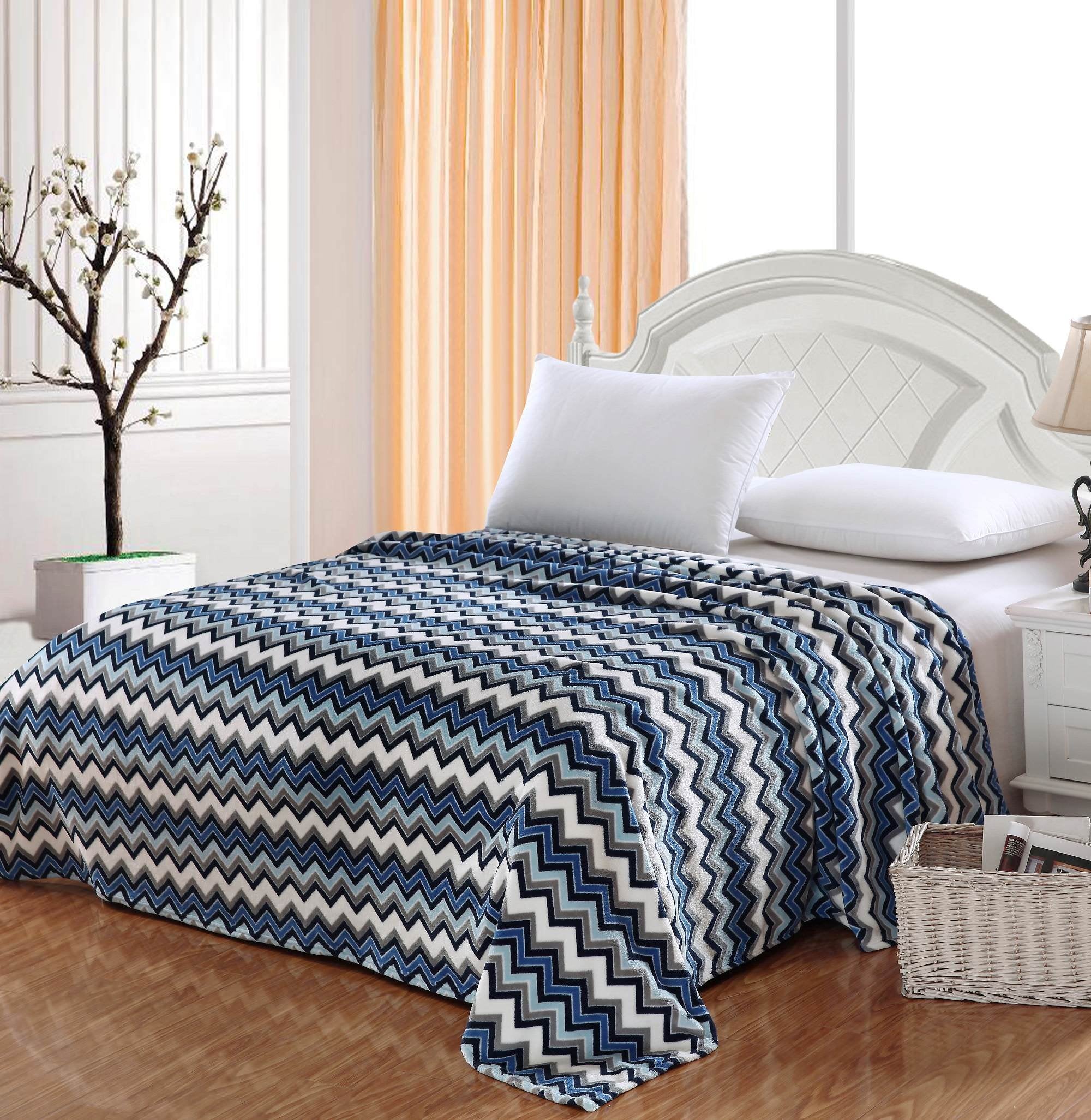 Faith, Hope, Love Home Decor Ultra Lush King Size Zebra Microplush Blanket - Best Buy Furniture