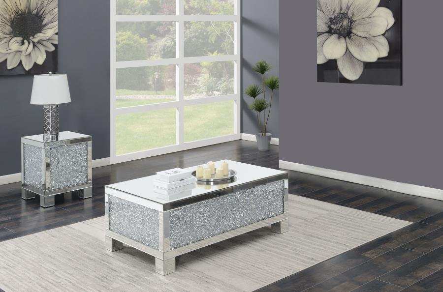Gillian - Mirrored Coffee Table Set