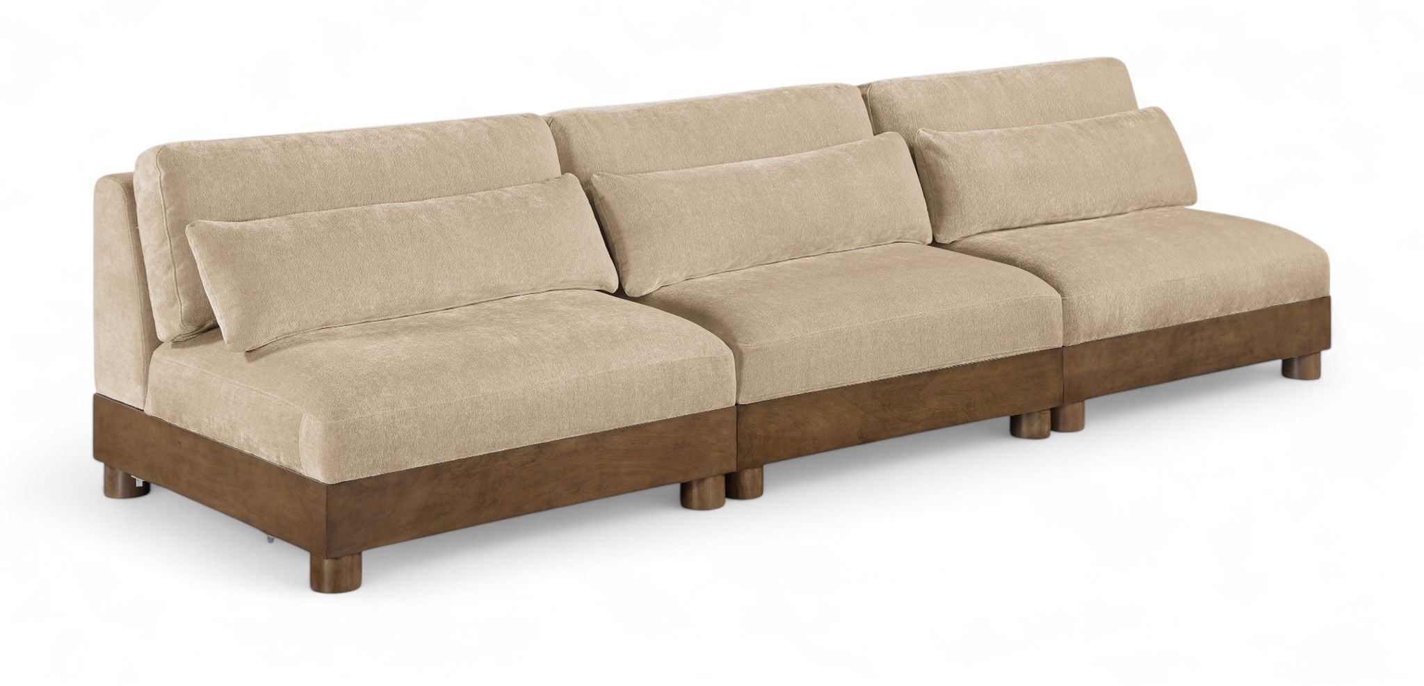 Turin - Fabric Upholstered Modular Armless Sofa