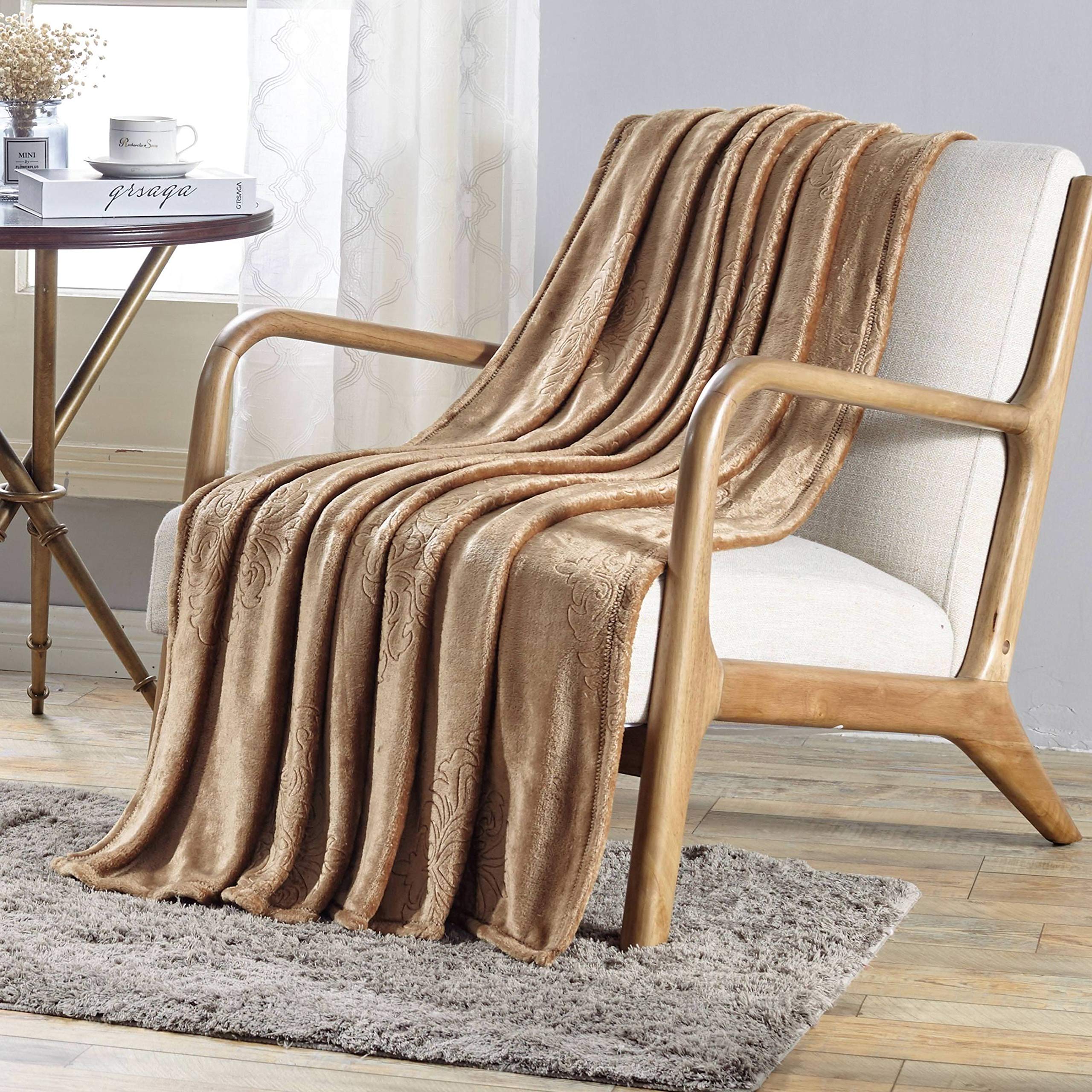 Faith, Hope, Love Home Decor Fleur De Lis Embossed Ultra Lush Paris Throw Blanket - Best Buy Furniture