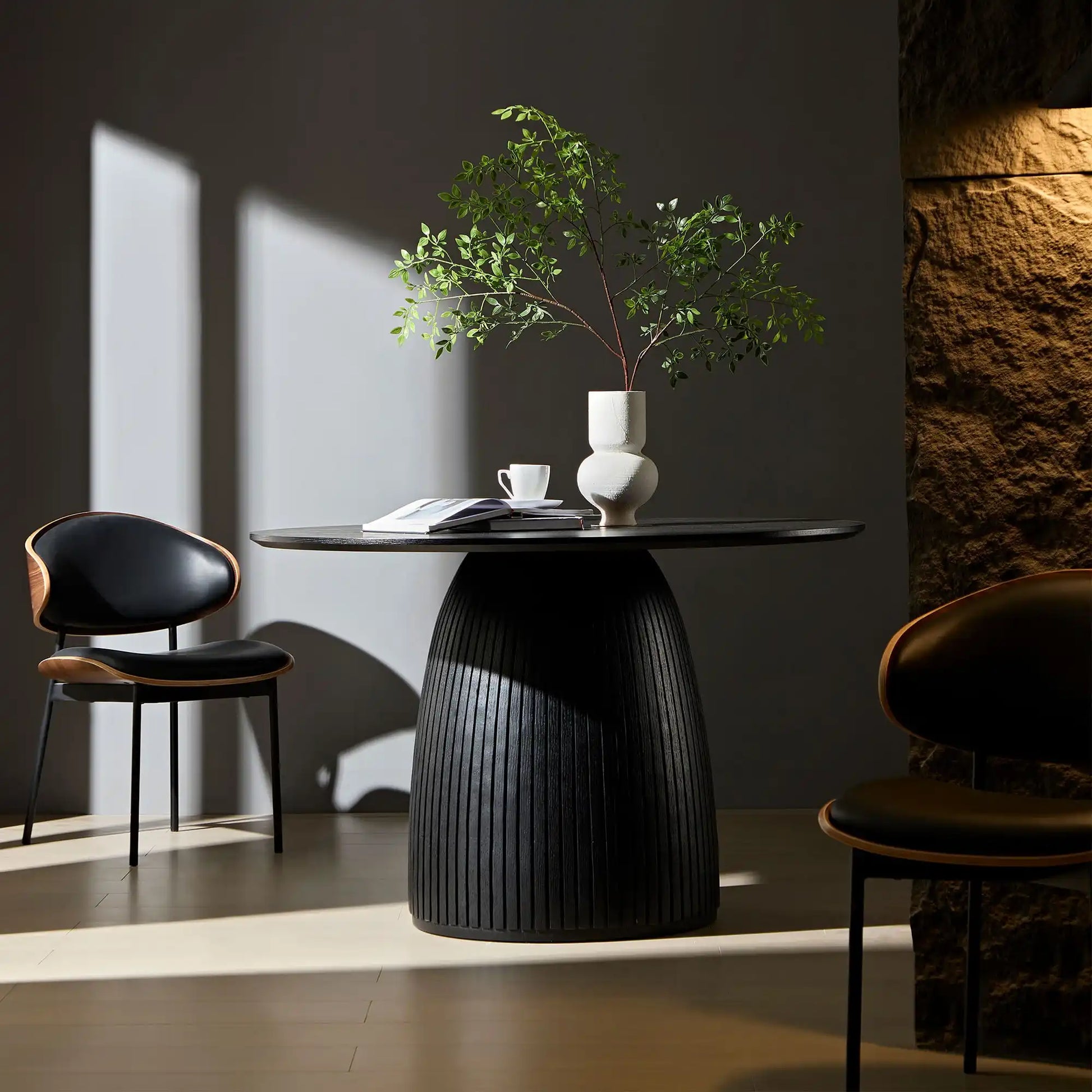 47.24" Black MDF Dining Table for Small Spaces - Best Buy Furniture