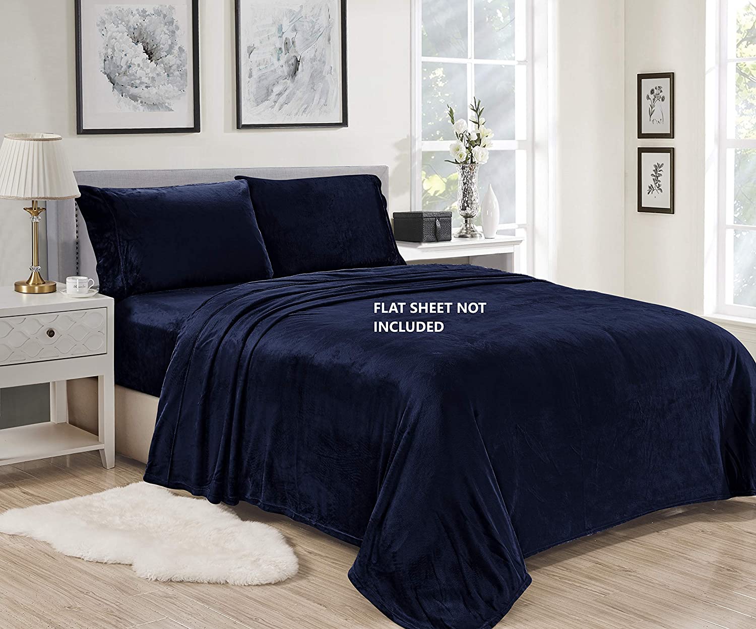 Decor&More Luxury Elegance Extra Soft Velvet Touch Microplush Sheet Set - Best Buy Furniture