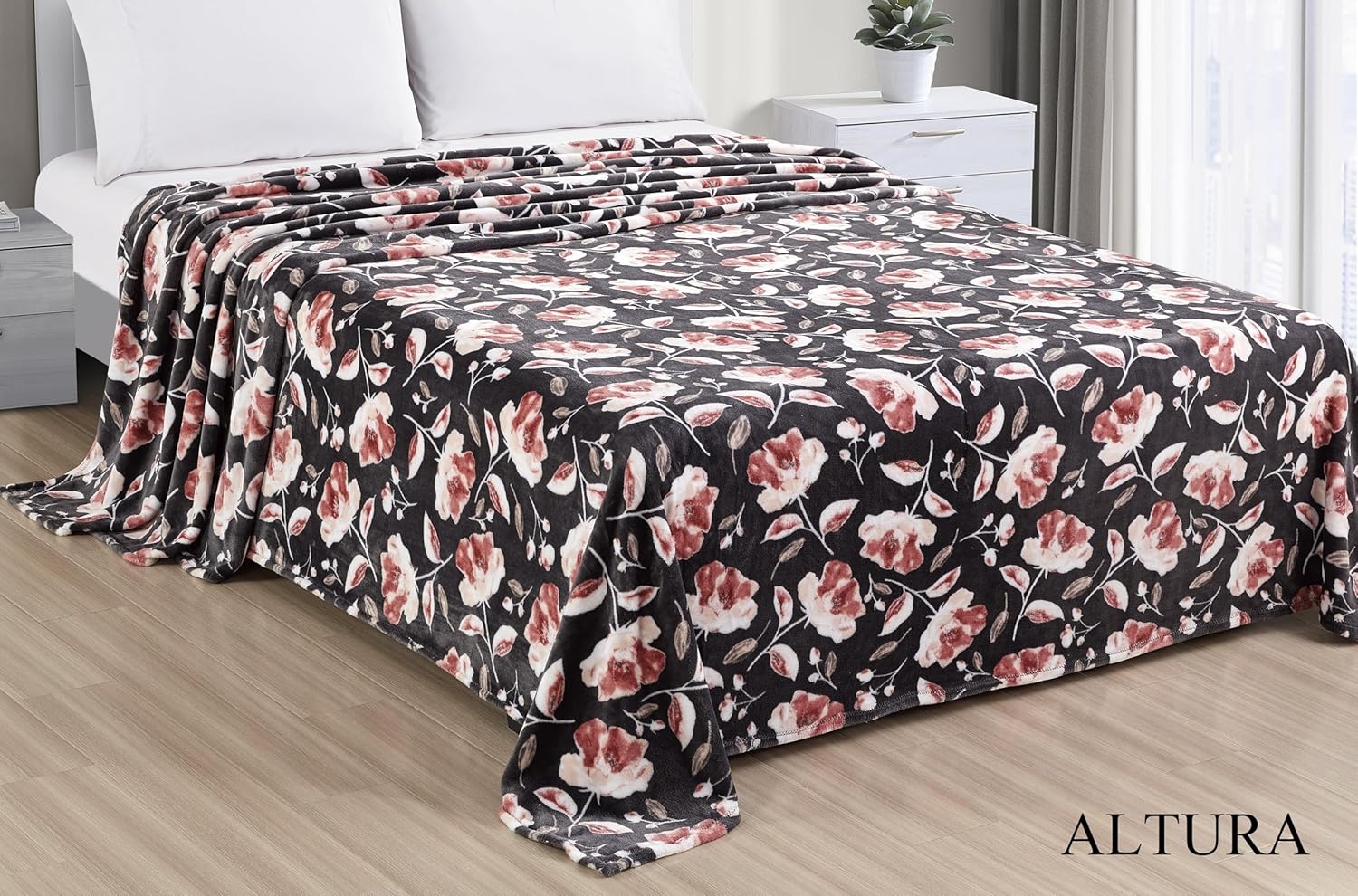 Faith, Hope, Love Home Decor Altura King Size Plush Blanket - Soft And Cozy Brown Blanket - Best Buy Furniture