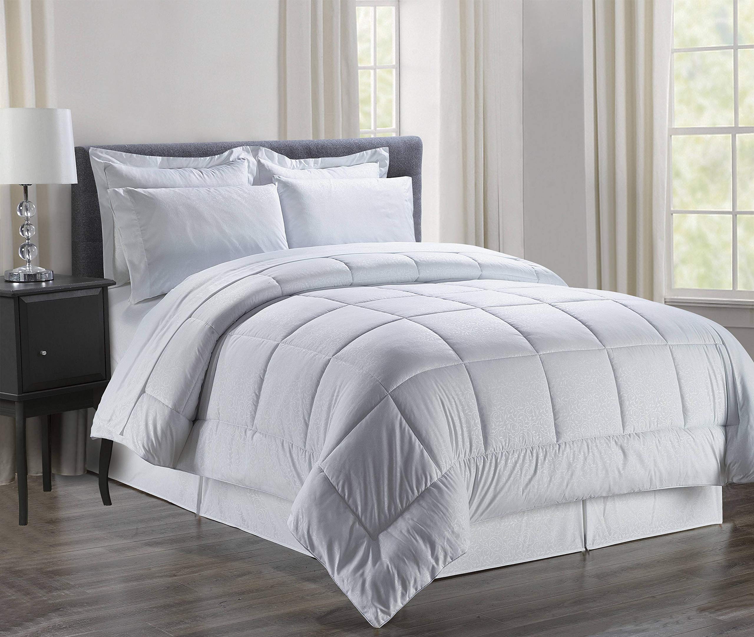 Decor&More Home Essentials 8 Piece Embossed Vine Bed in a Bag - Best Buy Furniture