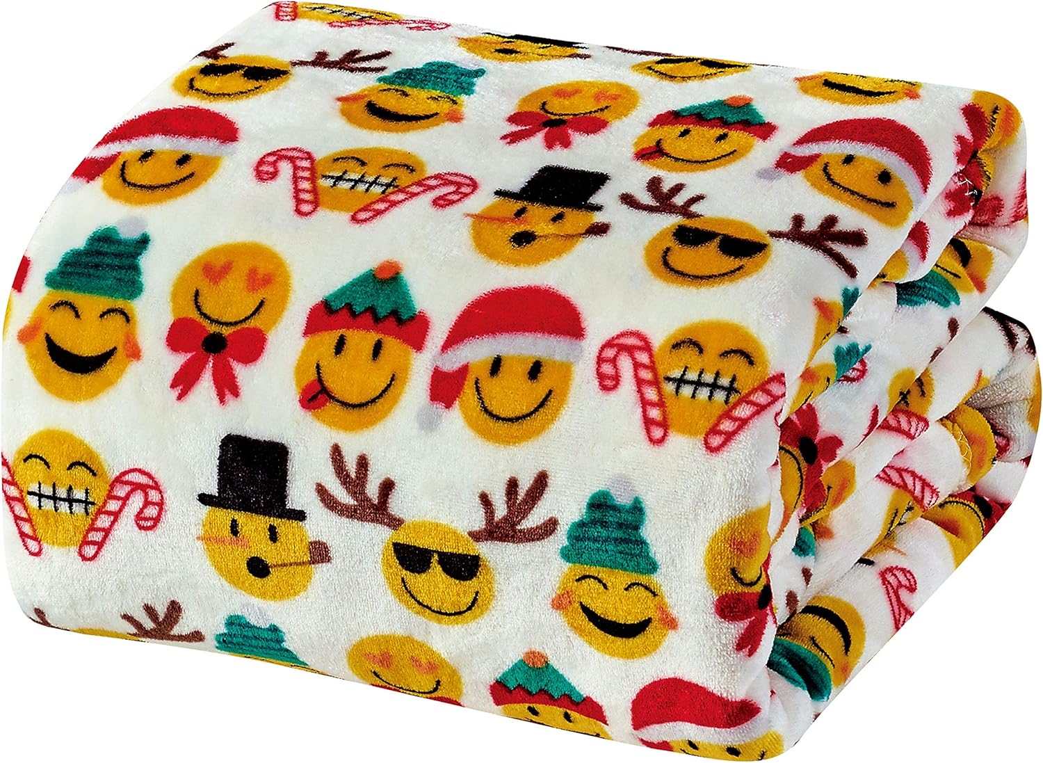 Noblehouse velvet touch holiday throw fleece blanket (50" x 60")