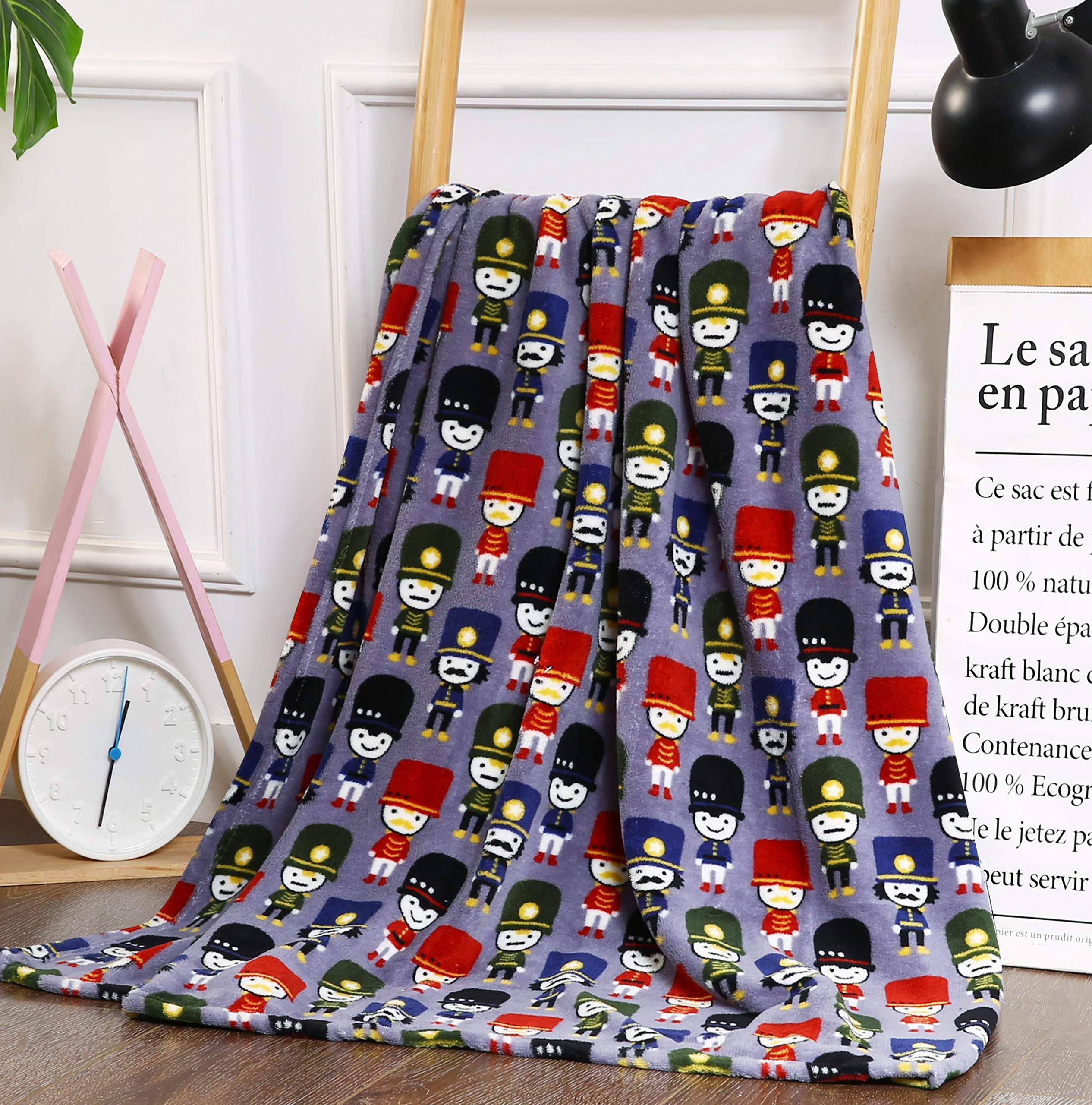 NobleHouse Velvet Touch Holiday Throw Fleece Blanket (50" x 60") - Best Buy Furniture