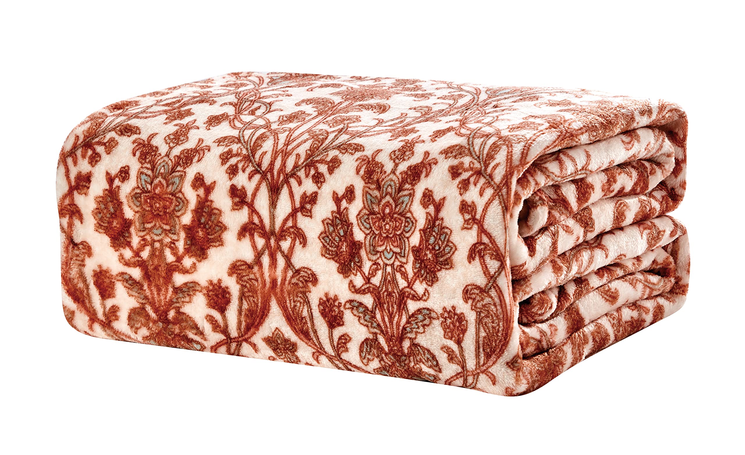 Floral Vine Luxe Plush Holiday Twin Size Blanket (60" x 90") - Best Buy Furniture