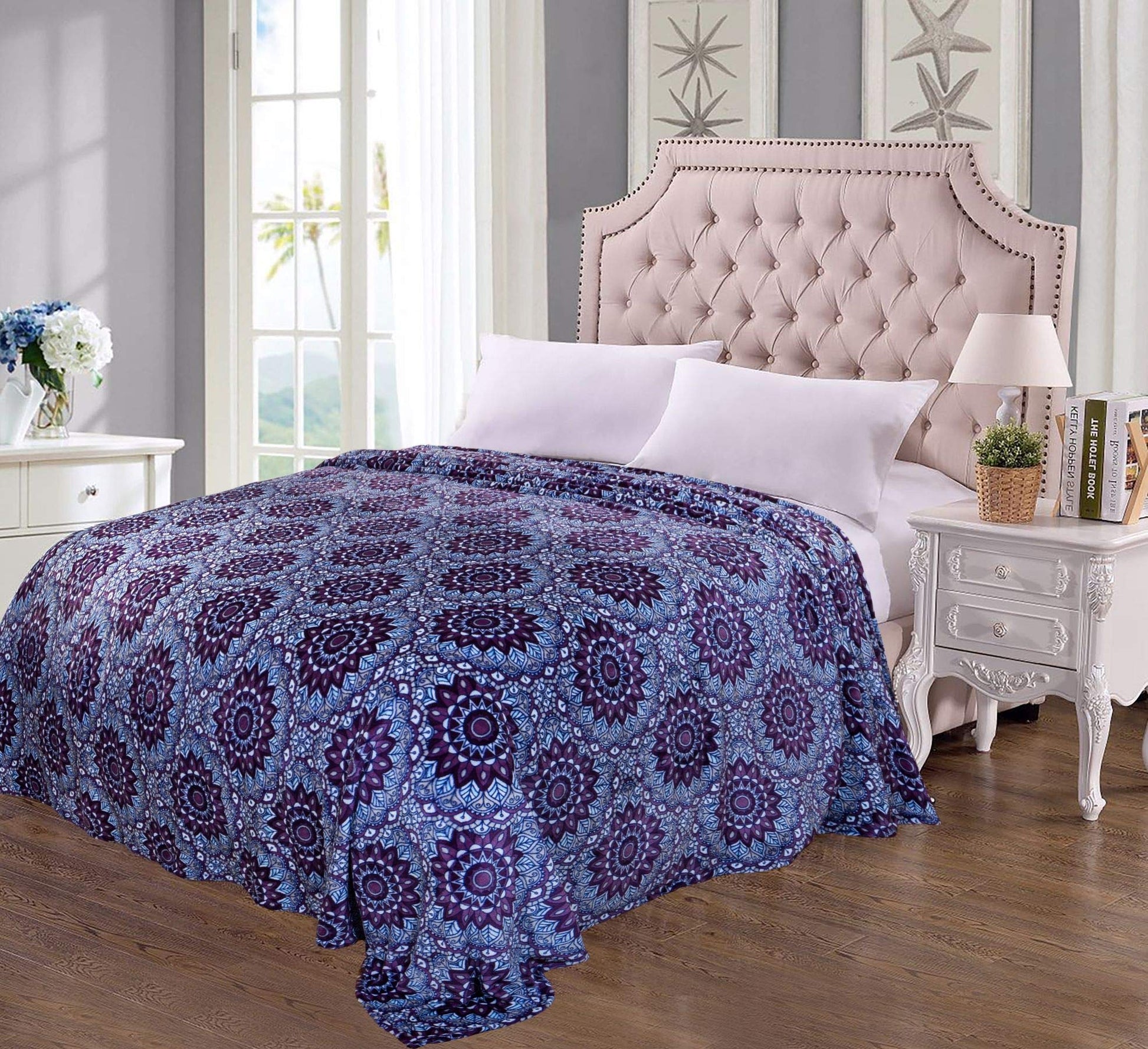 Decor&More Home Essentials Jessica Printed Microplush Blanket - Best Buy Furniture