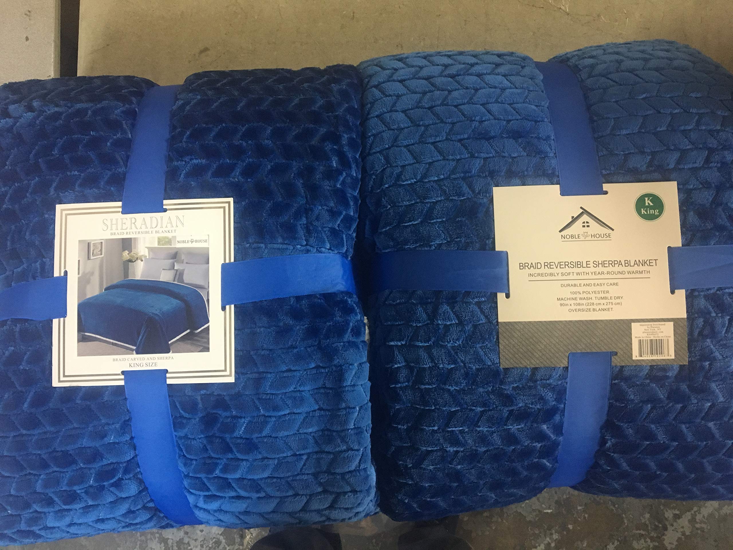 Decor&More Home Essentials Braided Sherpa Blanket - Best Buy Furniture