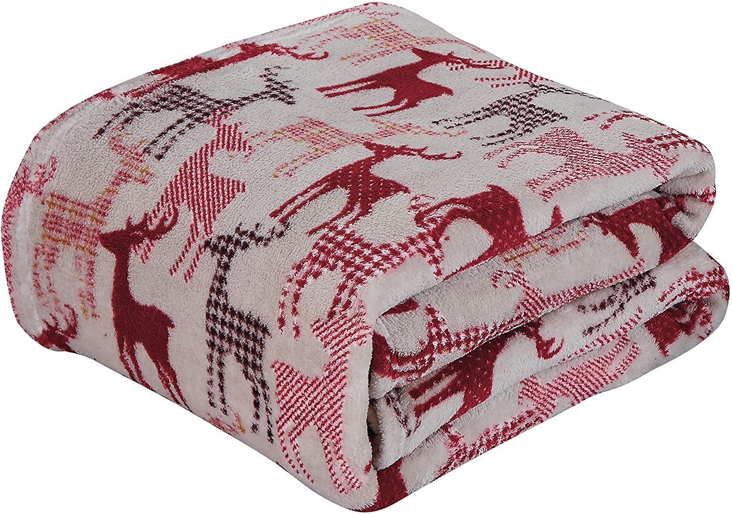 Festive holiday microplush throw blanket (50" x 60")