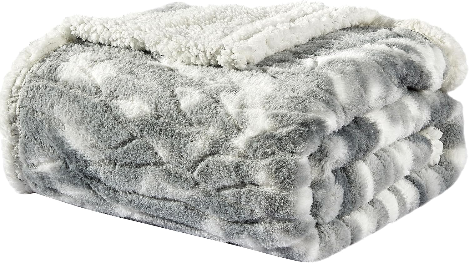 Faith, Hope, Love Home Decor Alaska Faux Fur Shaggy Plush Sherpa Throw Blanket - Best Buy Furniture
