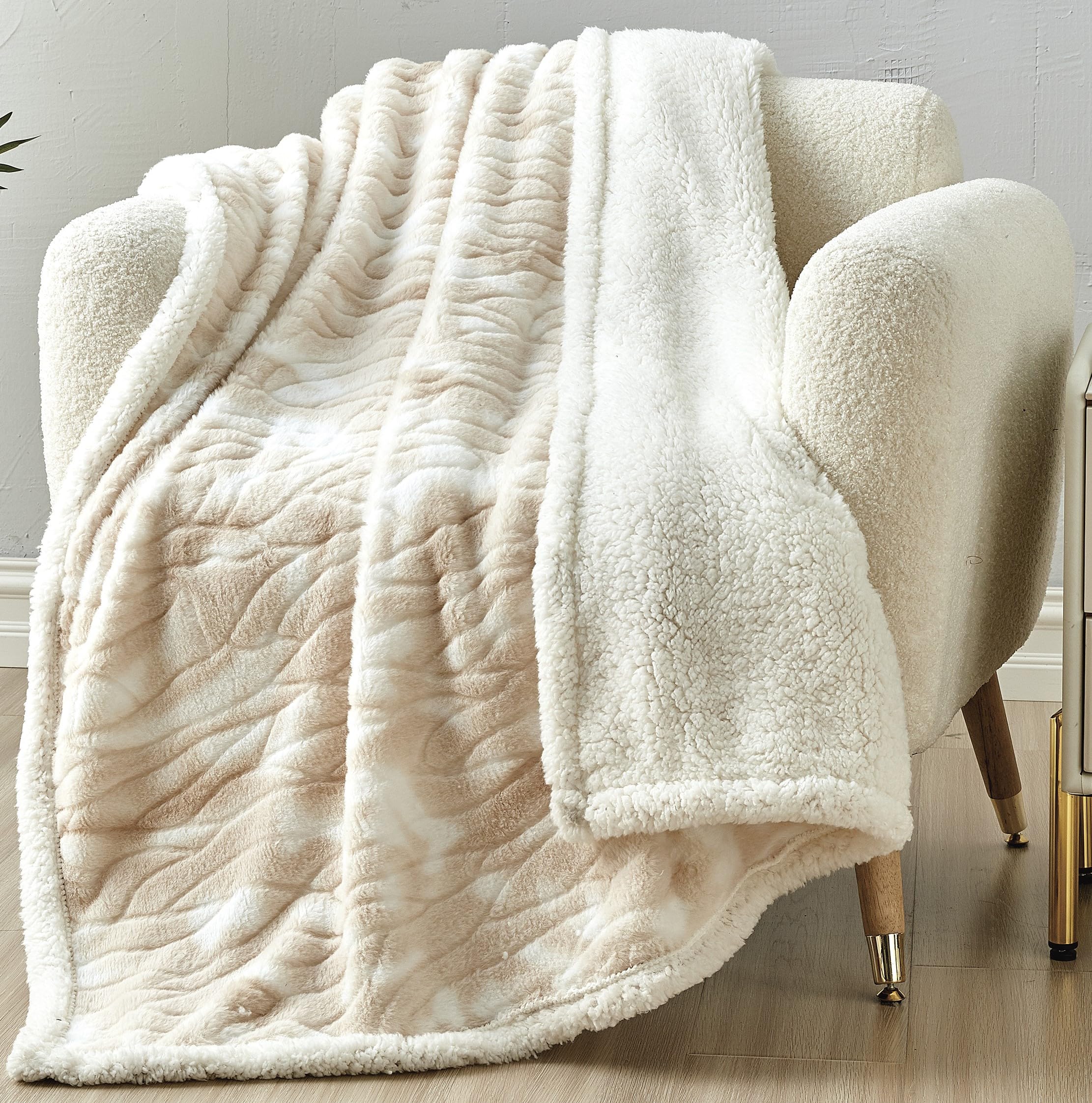 Faith, Hope, Love Home Decor Alaska Faux Fur Shaggy Plush Sherpa Throw Blanket - Best Buy Furniture