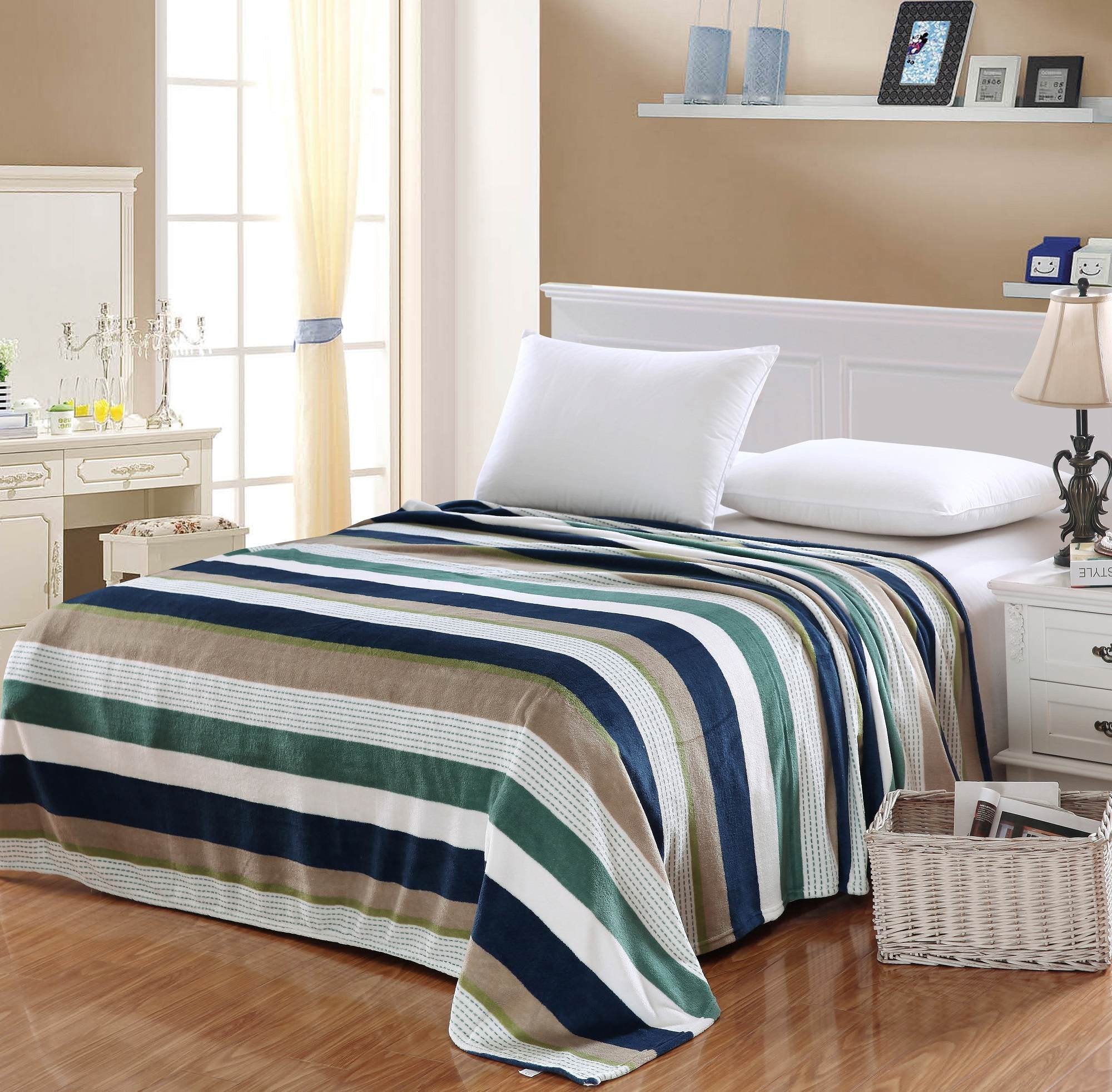 Faith, Hope, Love Home Decor Ultra Lush King Size Zebra Microplush Blanket - Best Buy Furniture