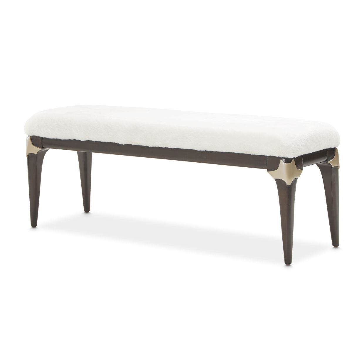 Paris Chic - Bed Bench - Cream / Espresso - Best Buy Furniture