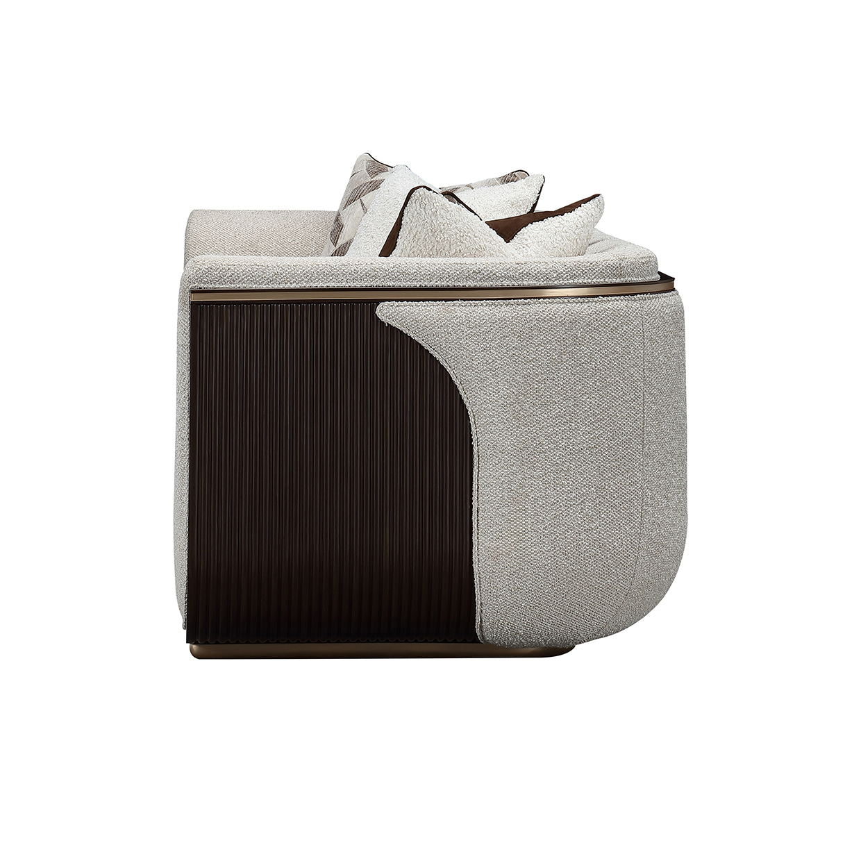 West Kensington - Sofa - Buff / Medium Espresso