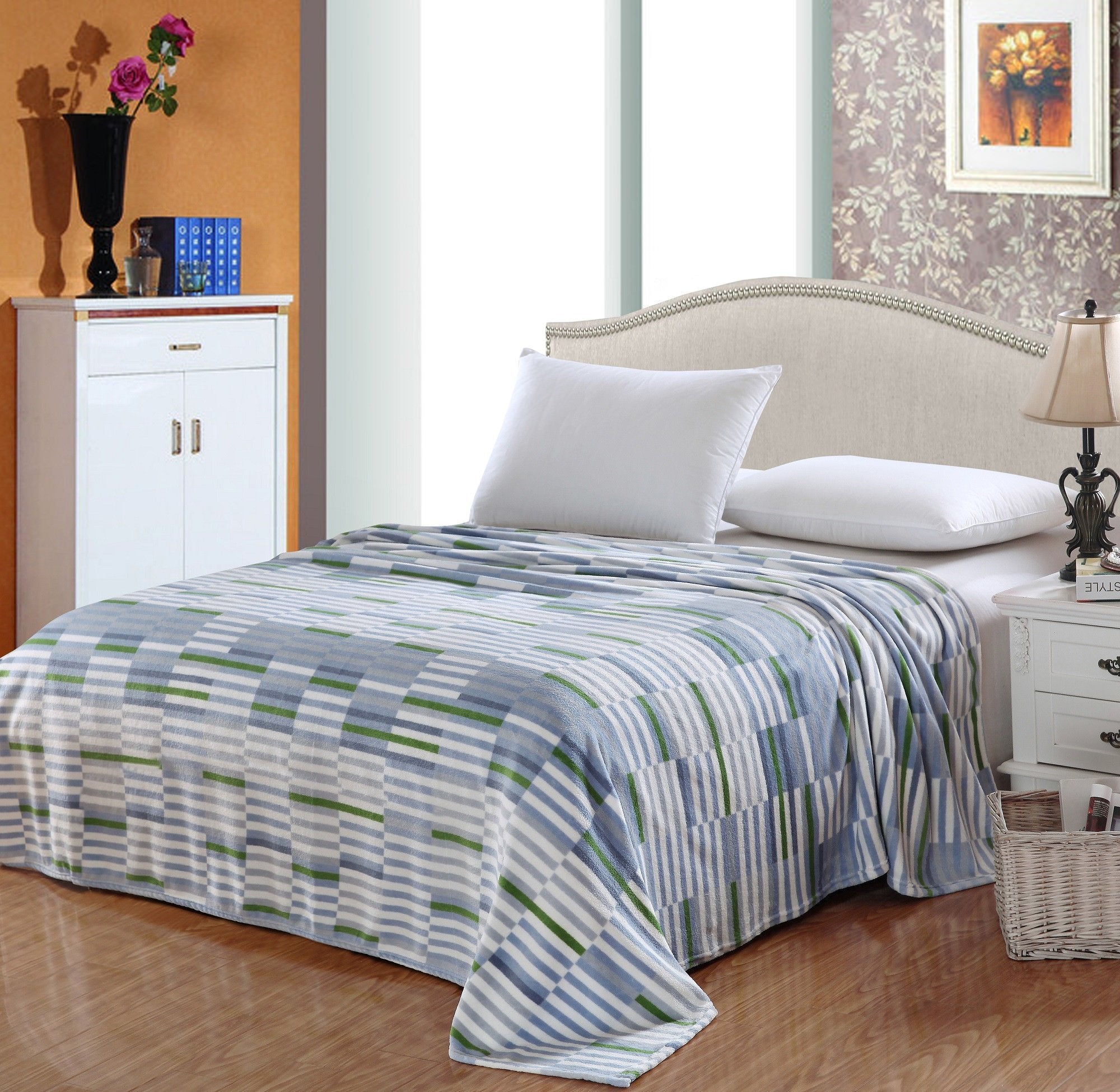 Faith, Hope, Love Home Decor Ultra Lush King Size Zebra Microplush Blanket - Best Buy Furniture