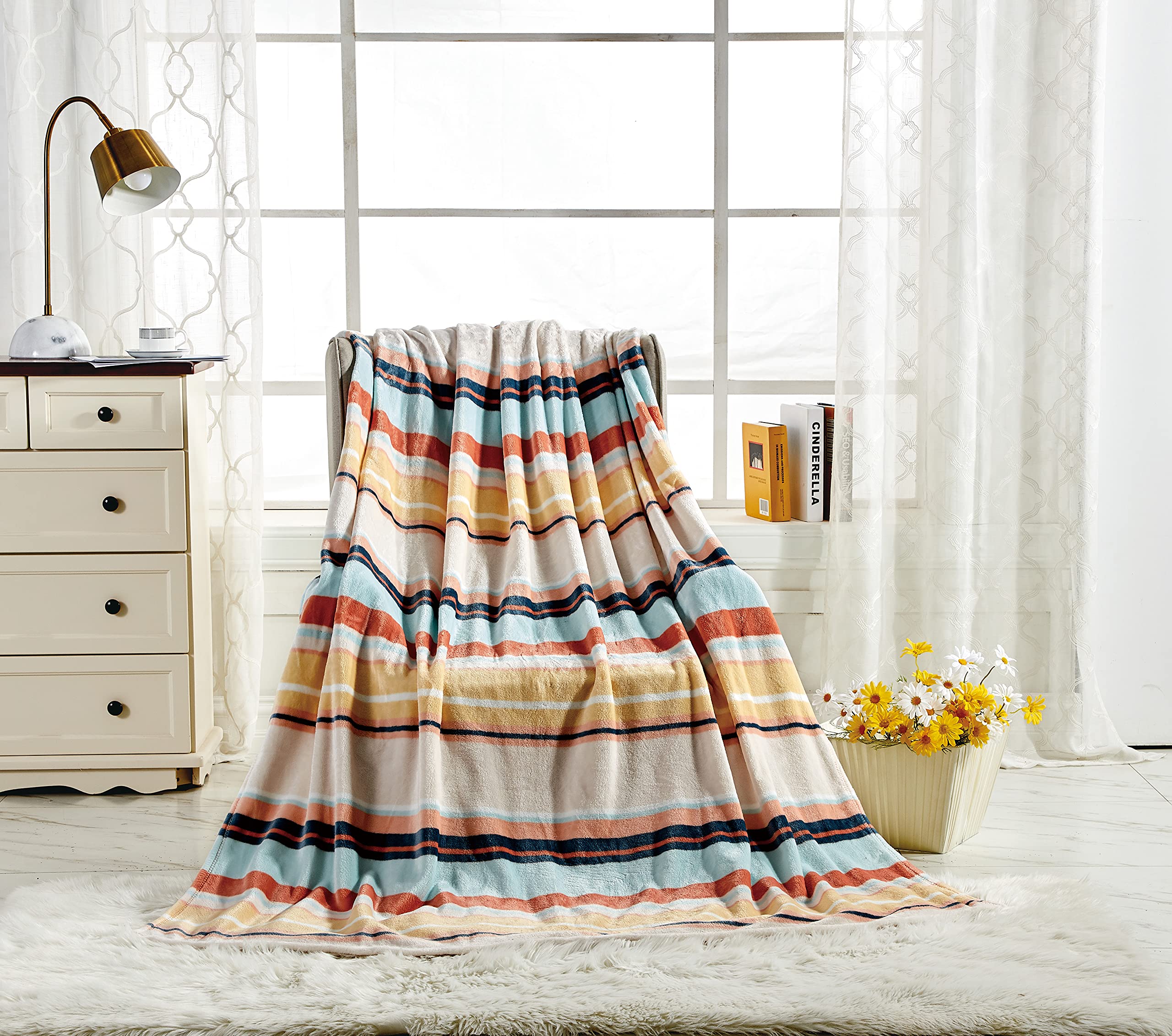 Oversized Luxe Plush Throw Blanket (50" x 70") - Best Buy Furniture