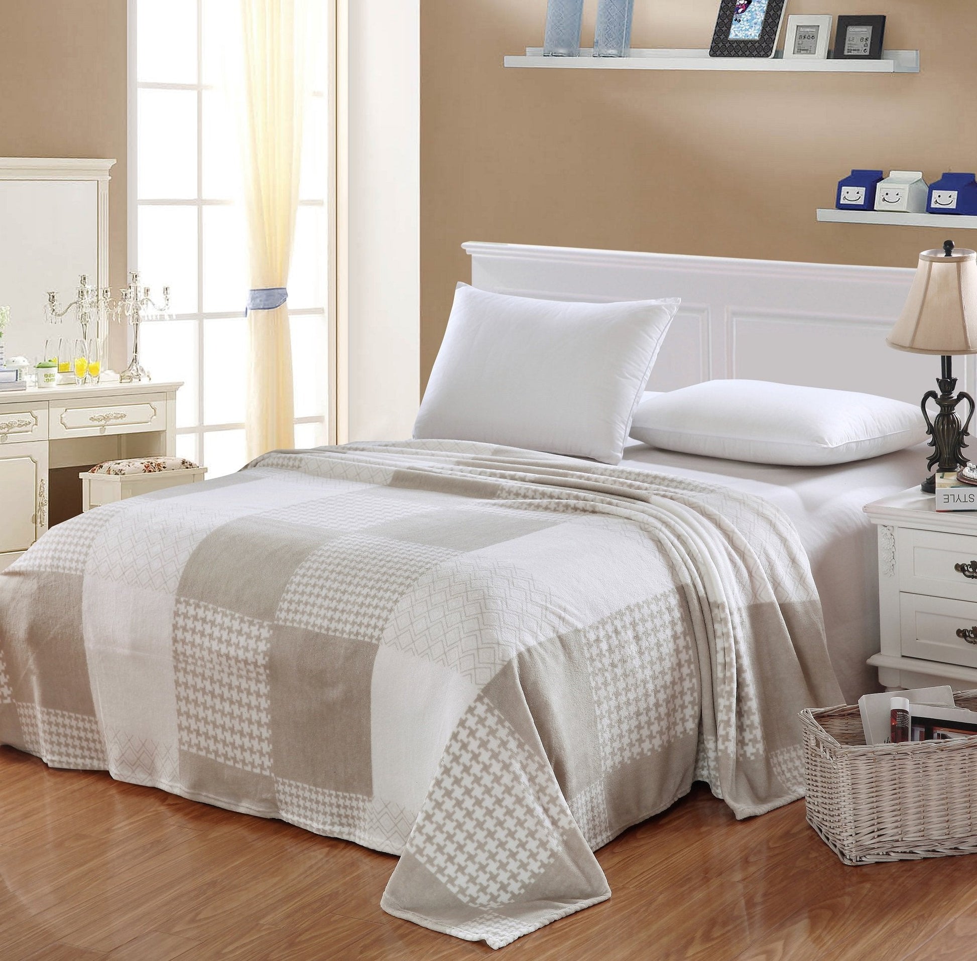 Faith, Hope, Love Home Decor Ultra Lush King Size Zebra Microplush Blanket - Best Buy Furniture