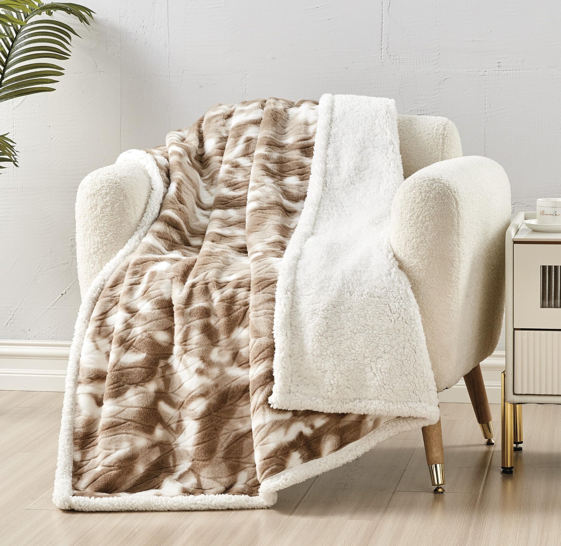 Faith, Hope, Love Home Decor Alaska Faux Fur Shaggy Plush Sherpa Throw Blanket - Best Buy Furniture