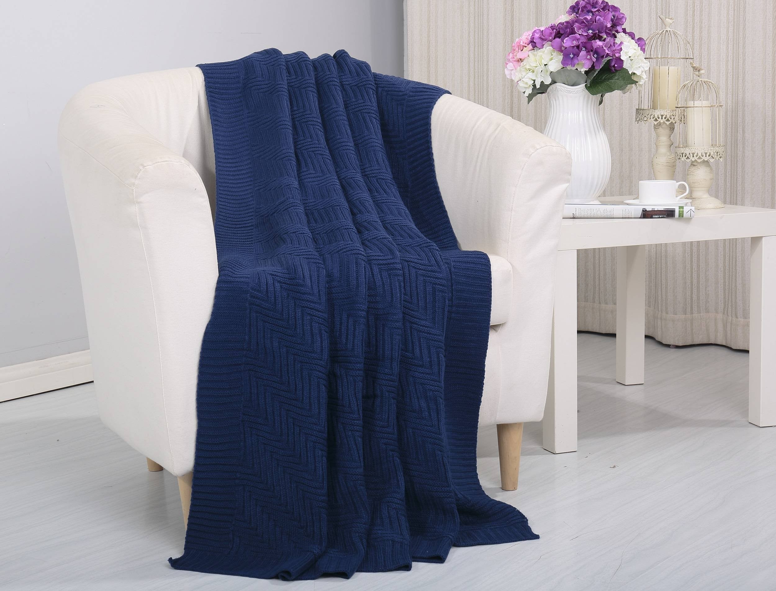 Faith, Hope, Love Home Decor Soft Piet Touch Classic Woven Knitted Throw Blanket - Best Buy Furniture