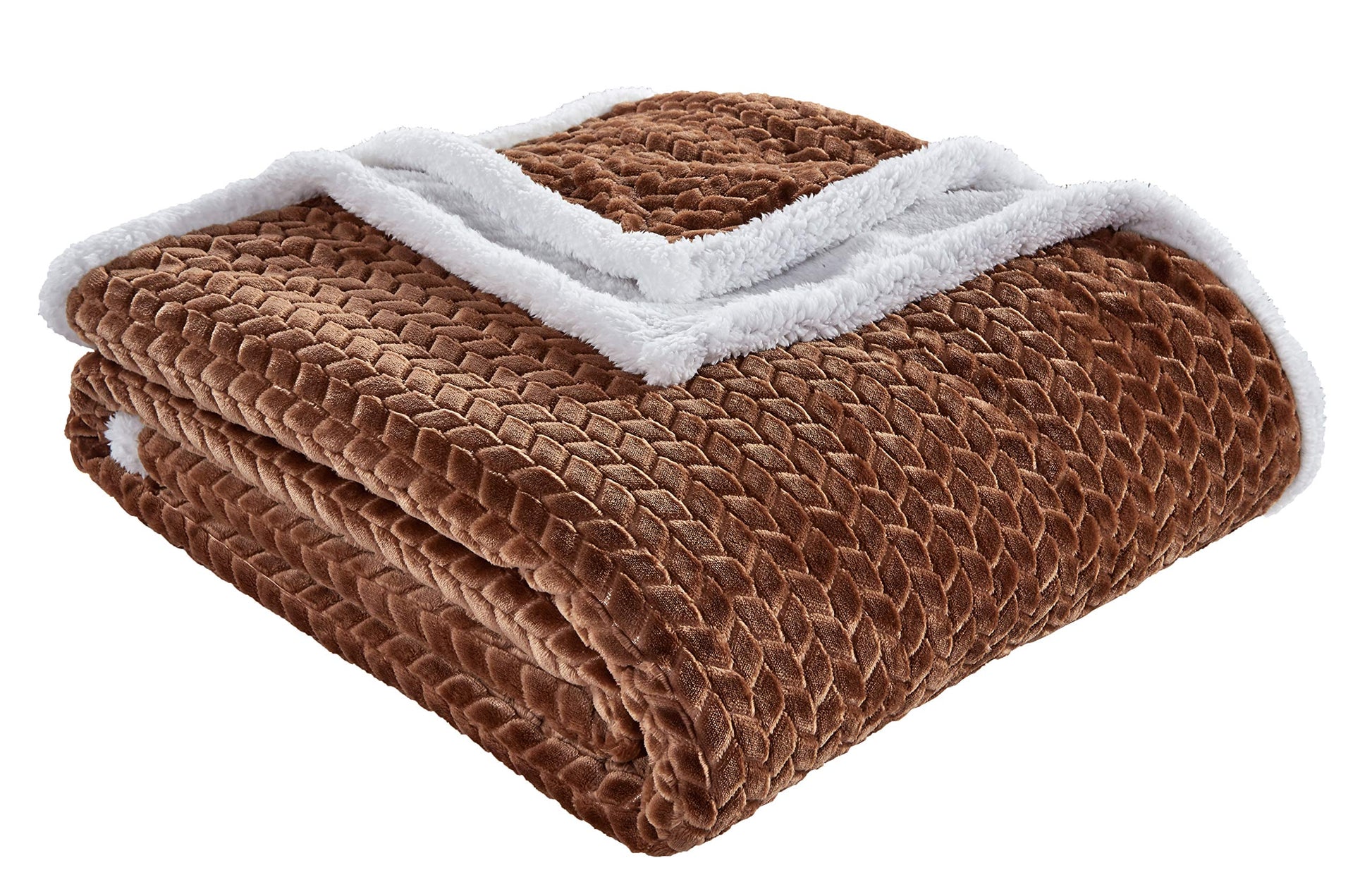 Decor&More HomeEssentials Ultra Lush Heavy Sherpa Throw Blanket (50" x 60") - Best Buy Furniture