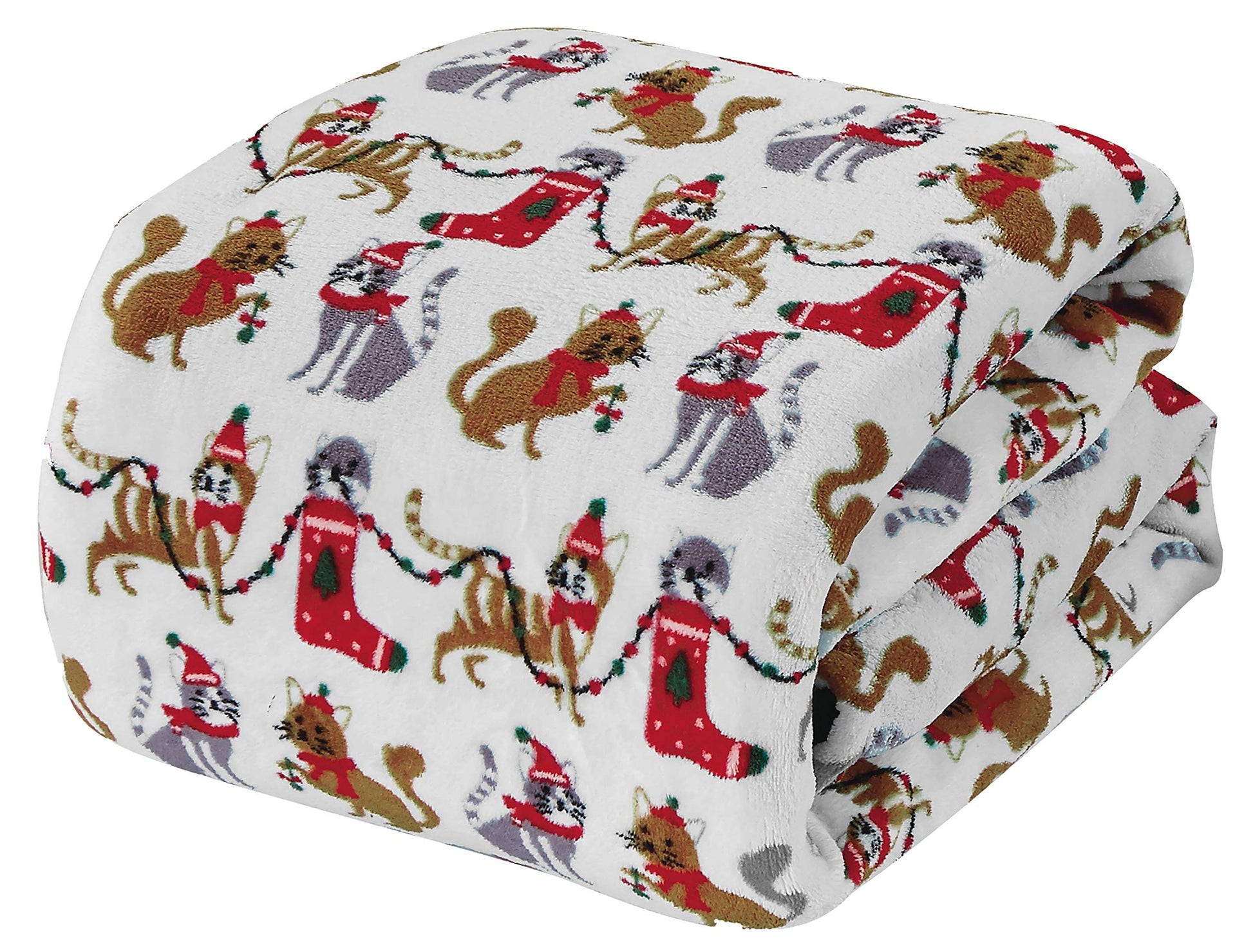 NobleHouse Velvet Touch Holiday Throw Fleece Blanket (50" x 60") - Best Buy Furniture