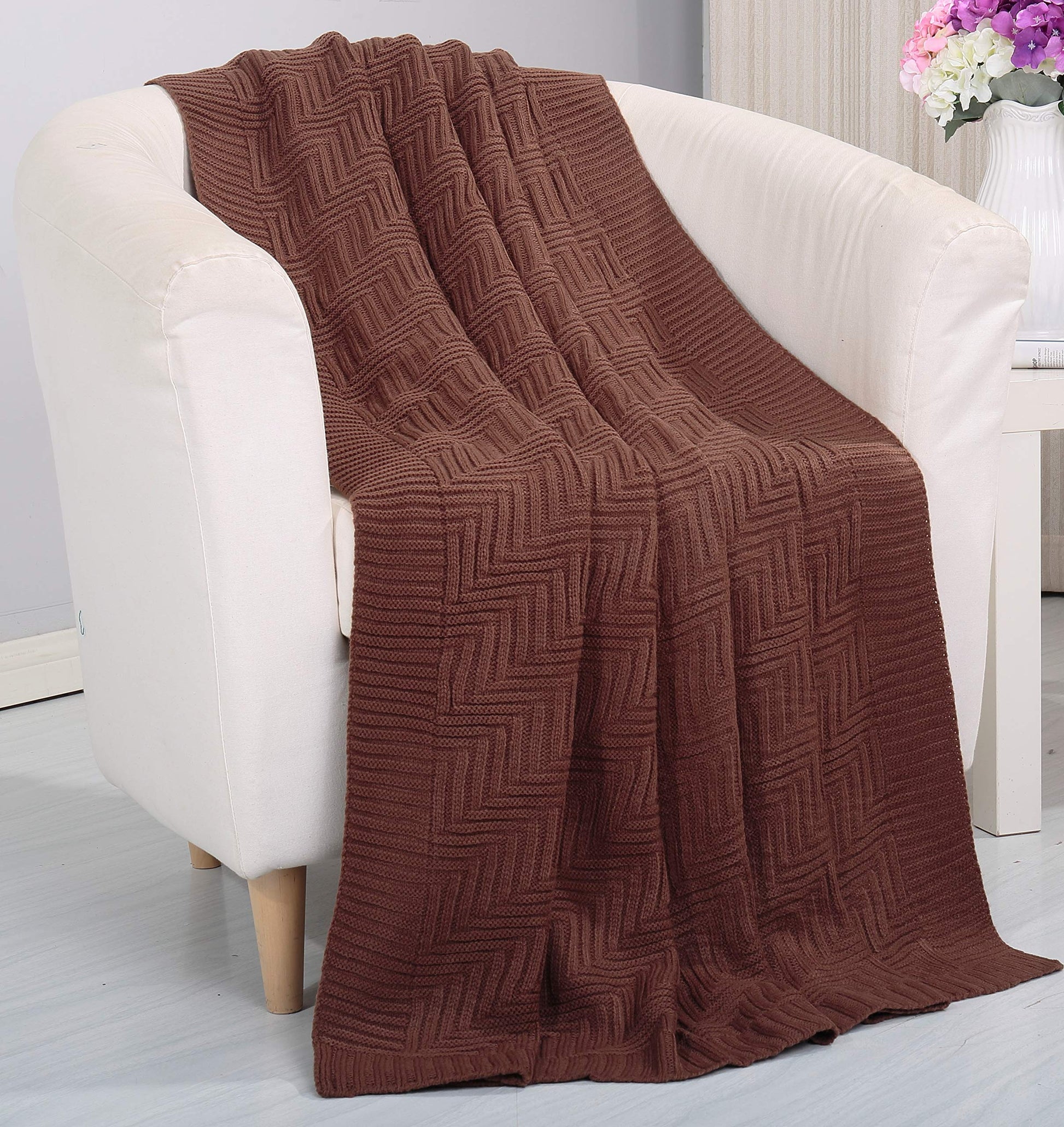 Faith, Hope, Love Home Decor Soft Piet Touch Classic Woven Knitted Throw Blanket - Best Buy Furniture