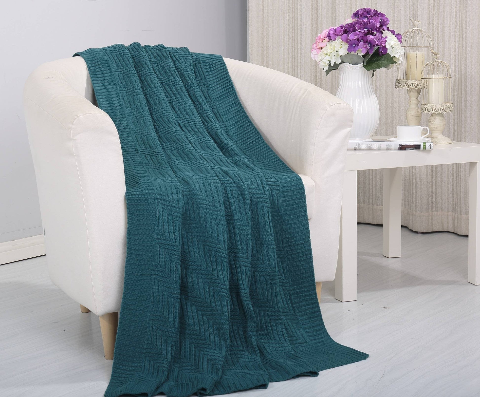 Faith, Hope, Love Home Decor Soft Piet Touch Classic Woven Knitted Throw Blanket - Best Buy Furniture