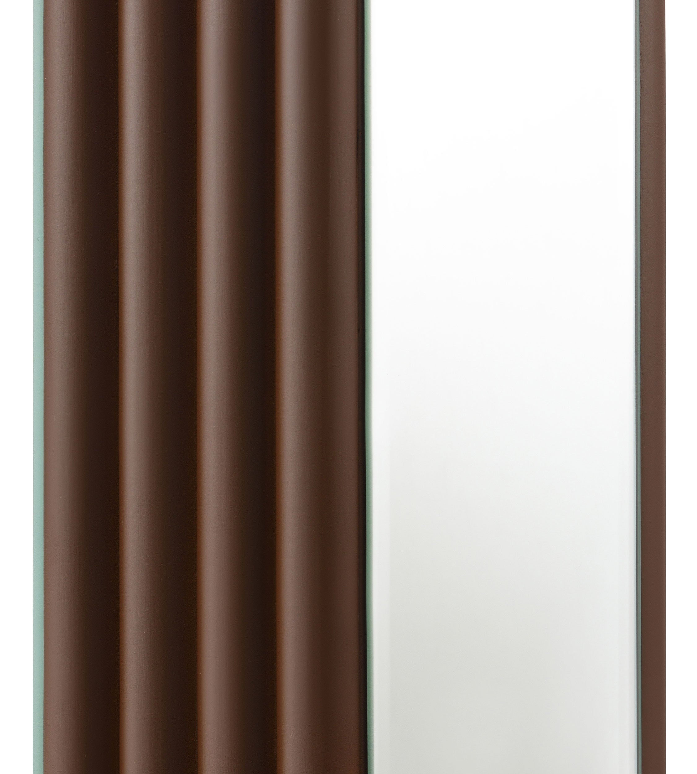 Elena 67-inch Square Tapered Mirrored Floor Lamp Brown-