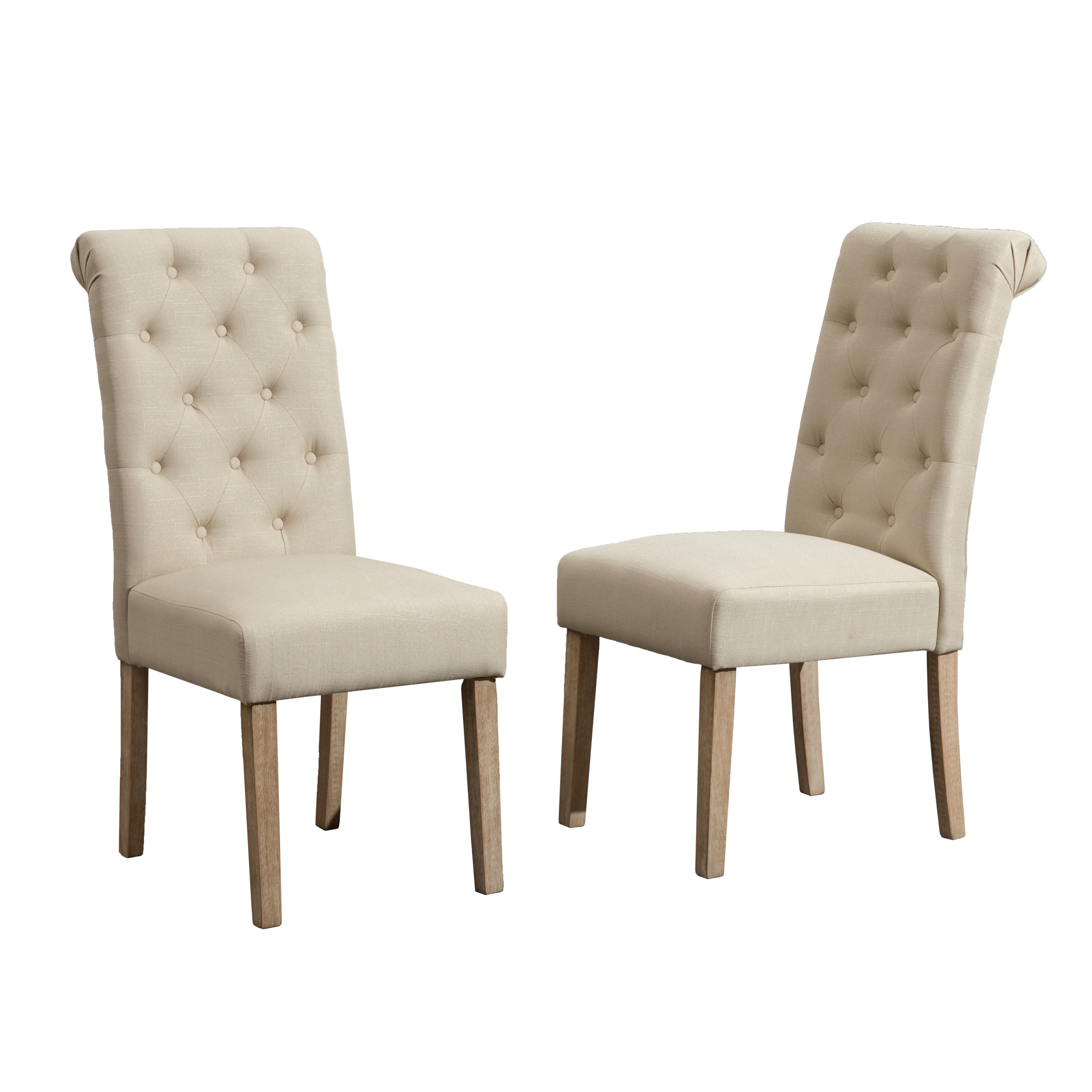 Lauren 7-piece Dining Set with 6 Tufted Chairs