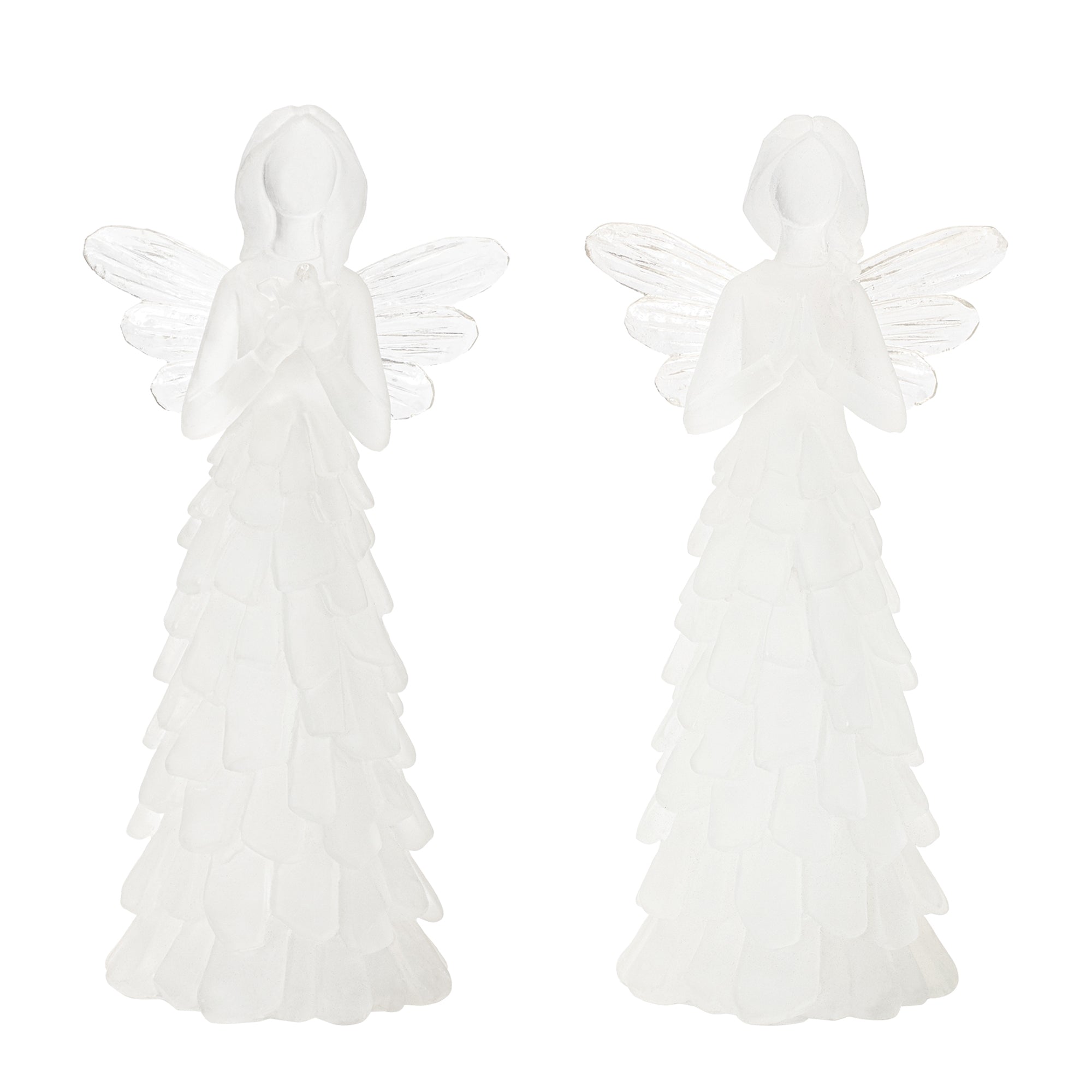 Frosted-Angel-Figurine-(Set-of-4)-Figurines