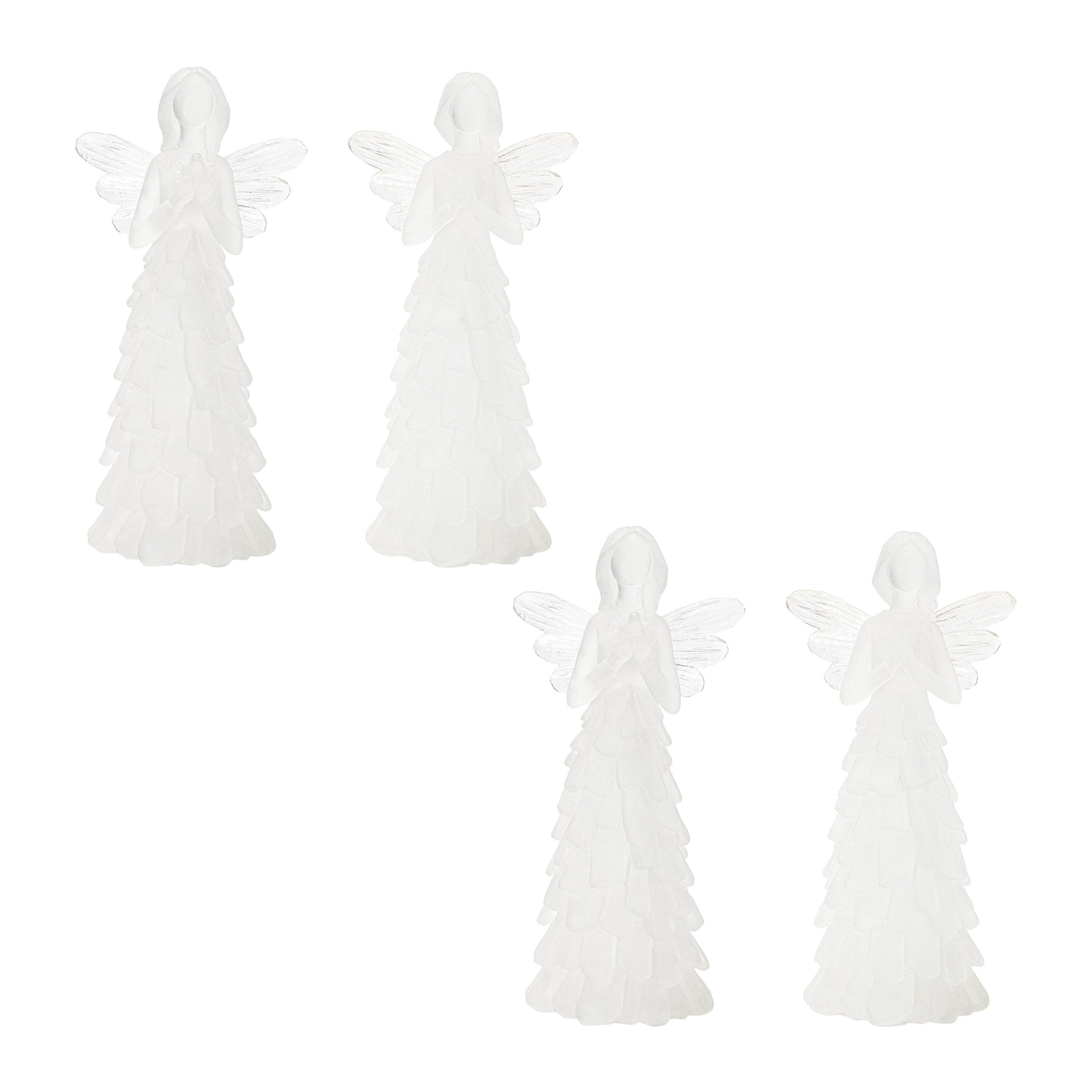 Frosted Angel Figurine (Set of 4)