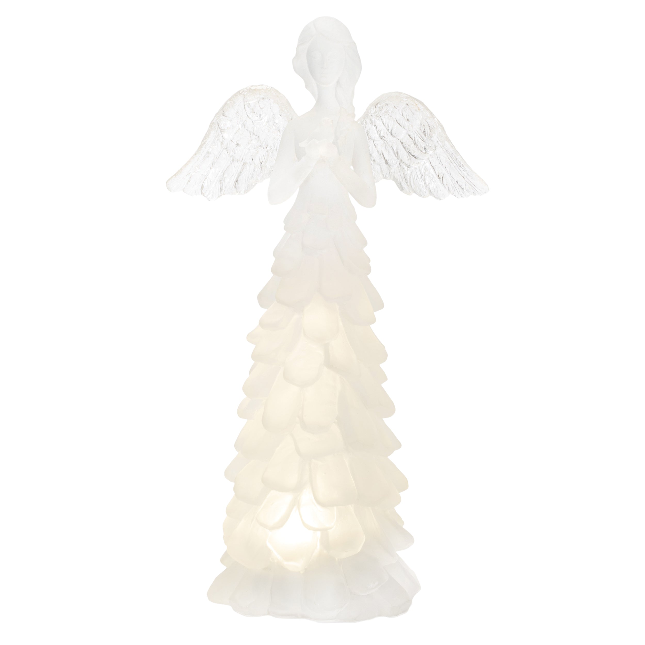 LED Frosted Angel Figurine (Set of 2)
