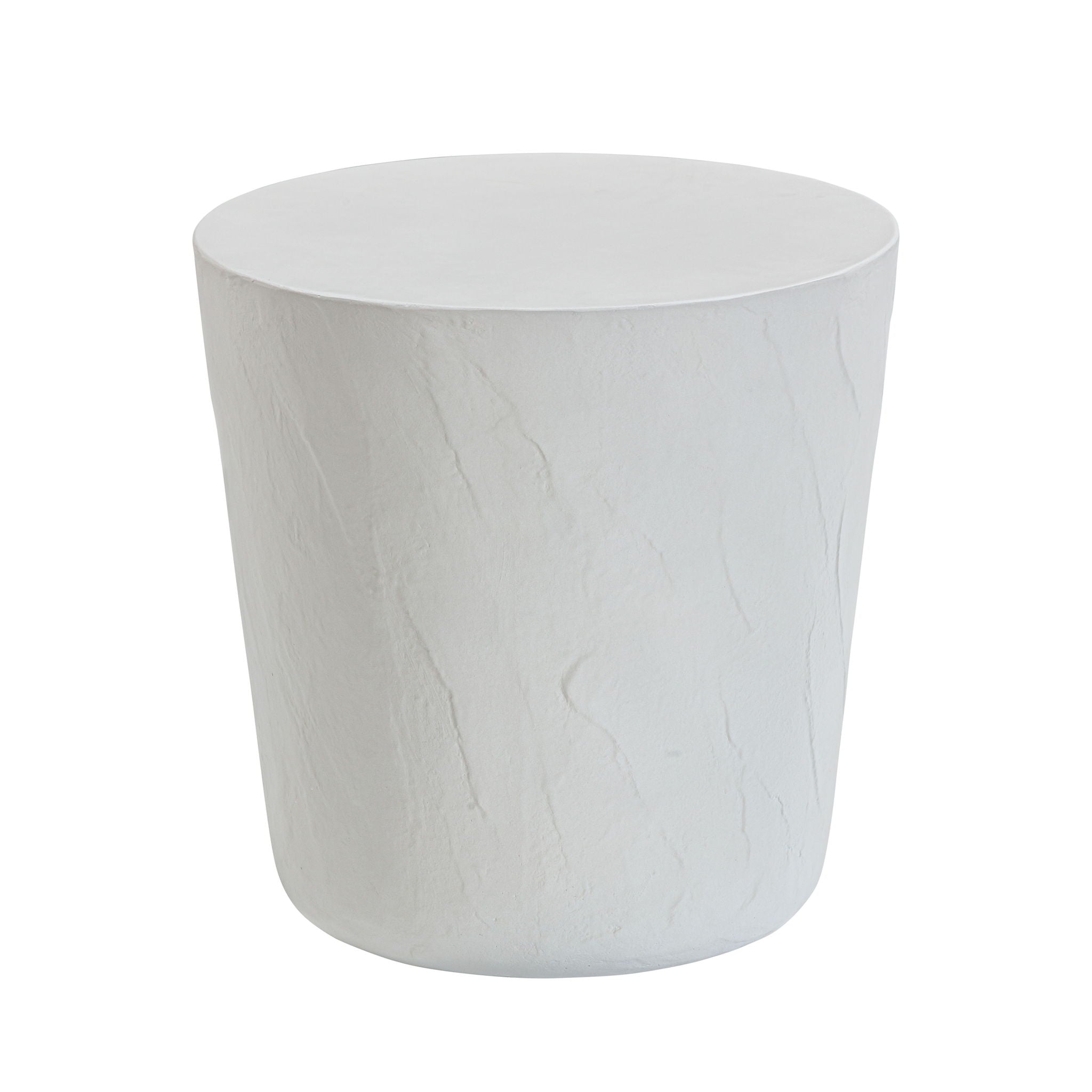 Margot - Faux Plaster Indoor / Outdoor Concrete Stool - Light Gray