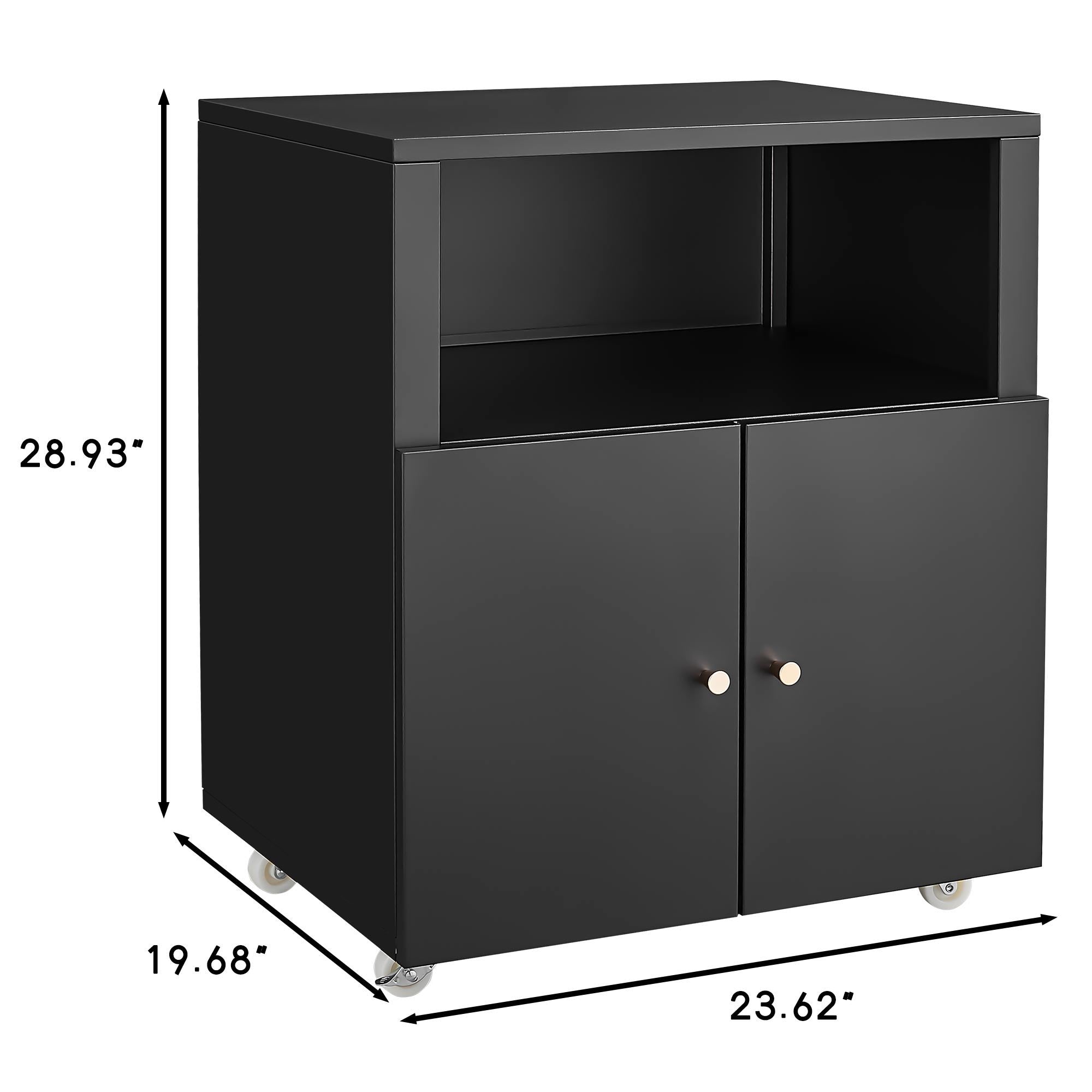 Home Office Printer Stand With Wheels And File Cabinet - Best Buy Furniture